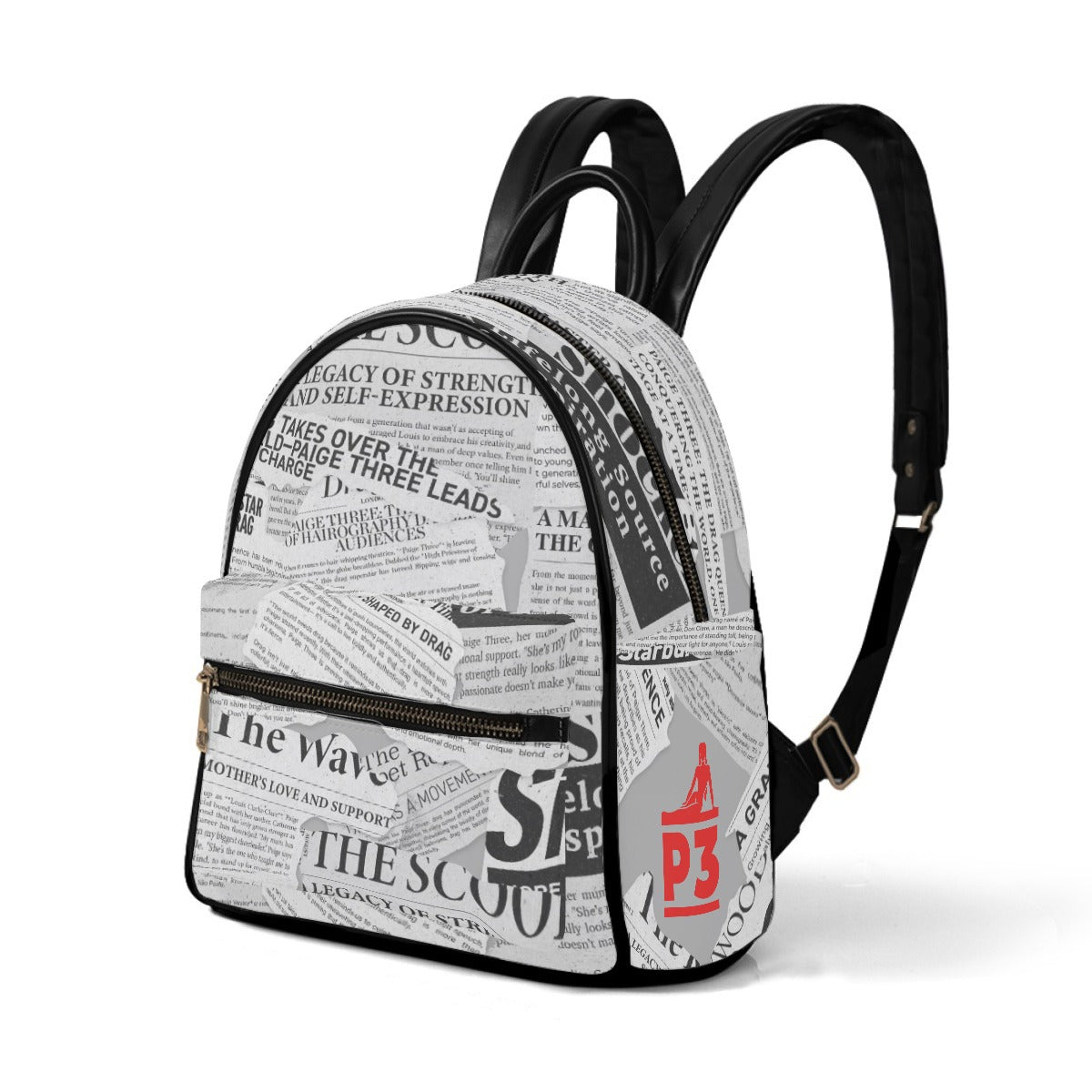 Paige Three - News Small Backpack