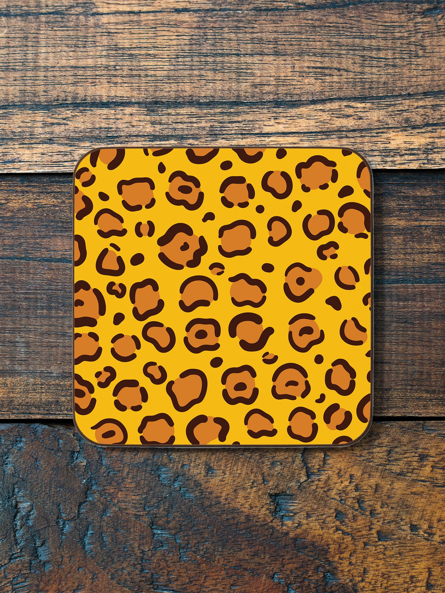 Animal Print Cheetah Coaster