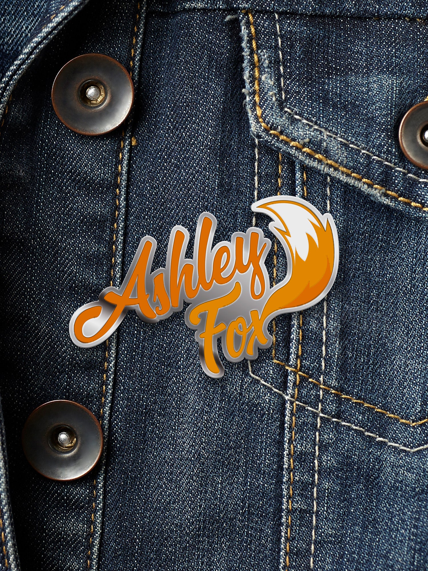 Ashley Fox - Logo Enamel Pin