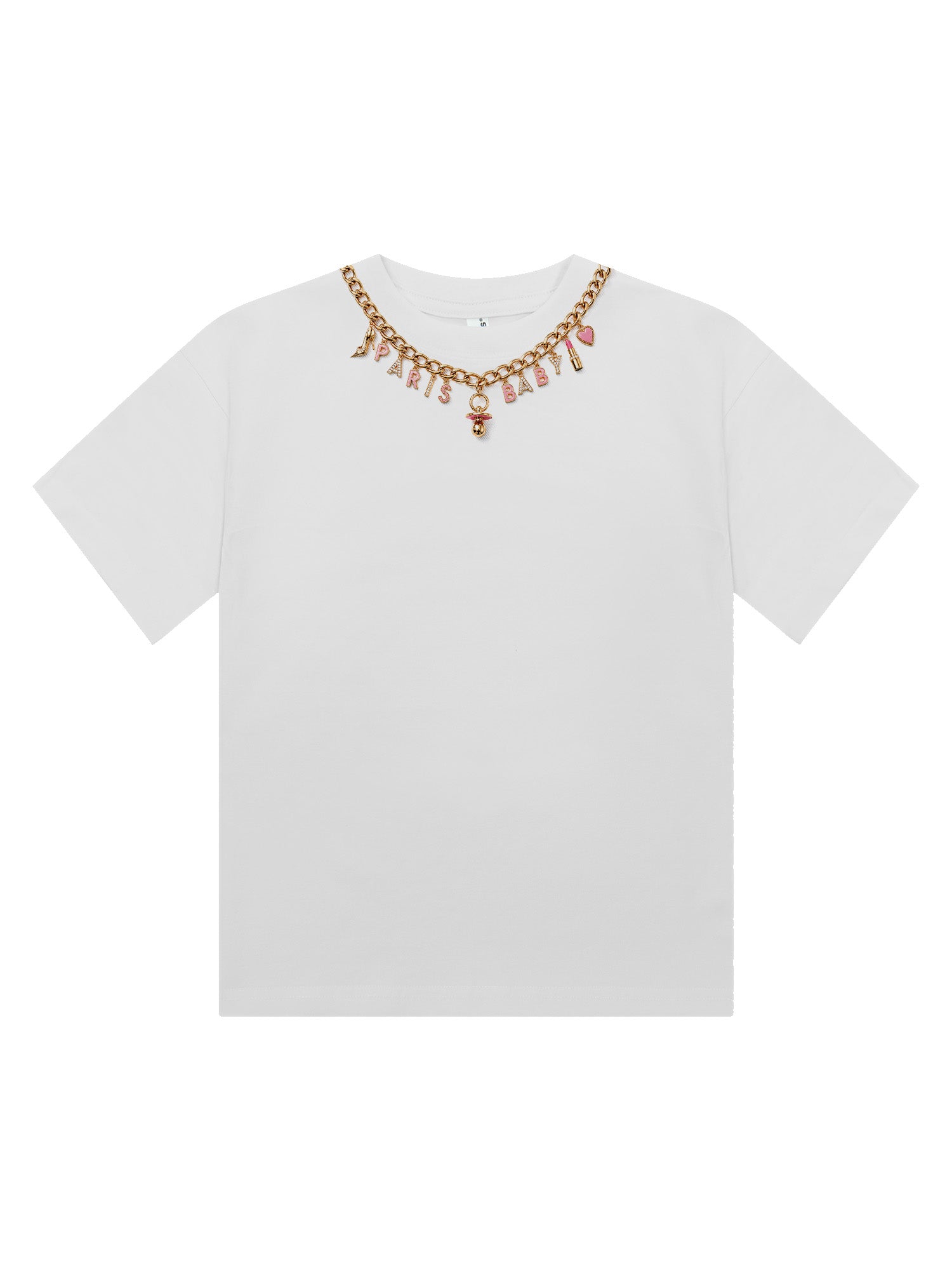 Paris Baby - Chain Cropped Baby Tee