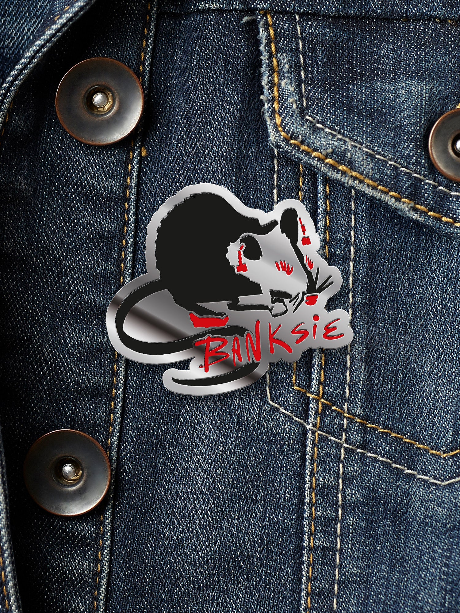 Banksie - Rat Enamel Pin