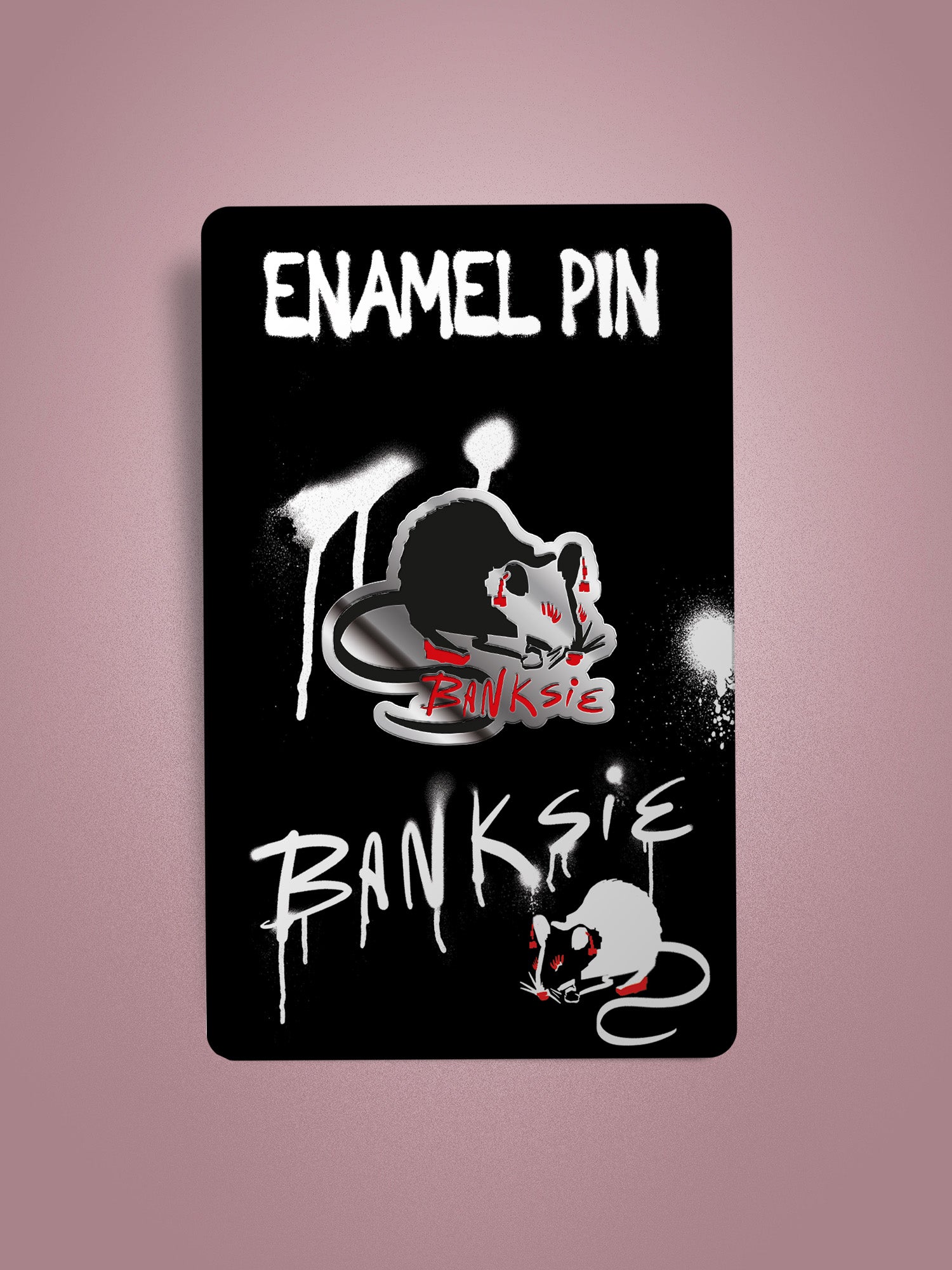 Banksie - Rat Enamel Pin