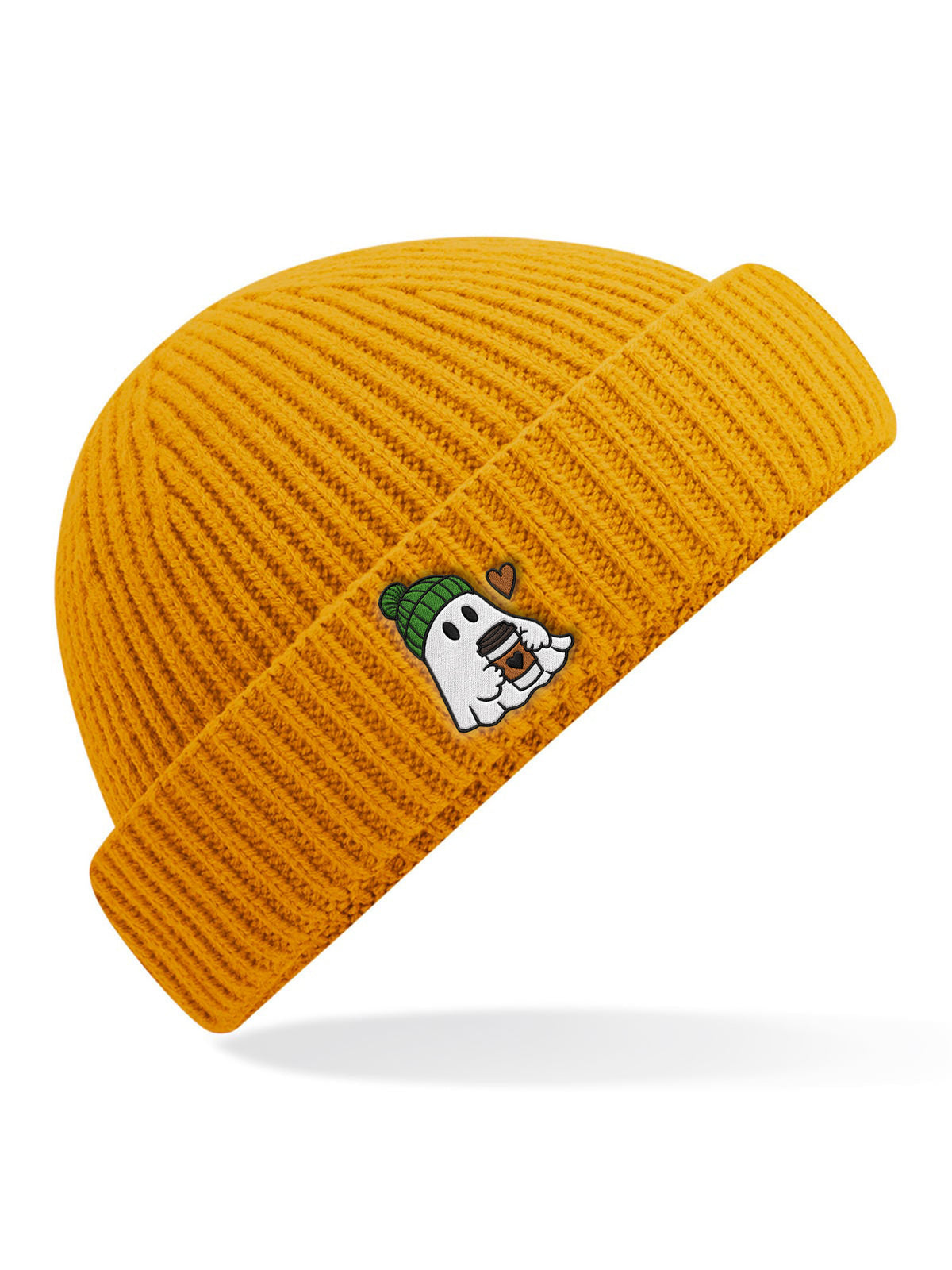 Latte Ghost - Embroidered Beanie
