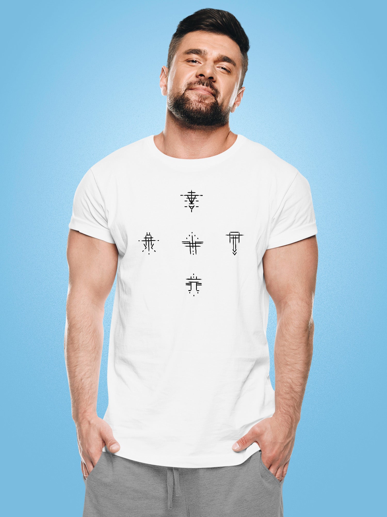 Bones - Symbols Round T-Shirt