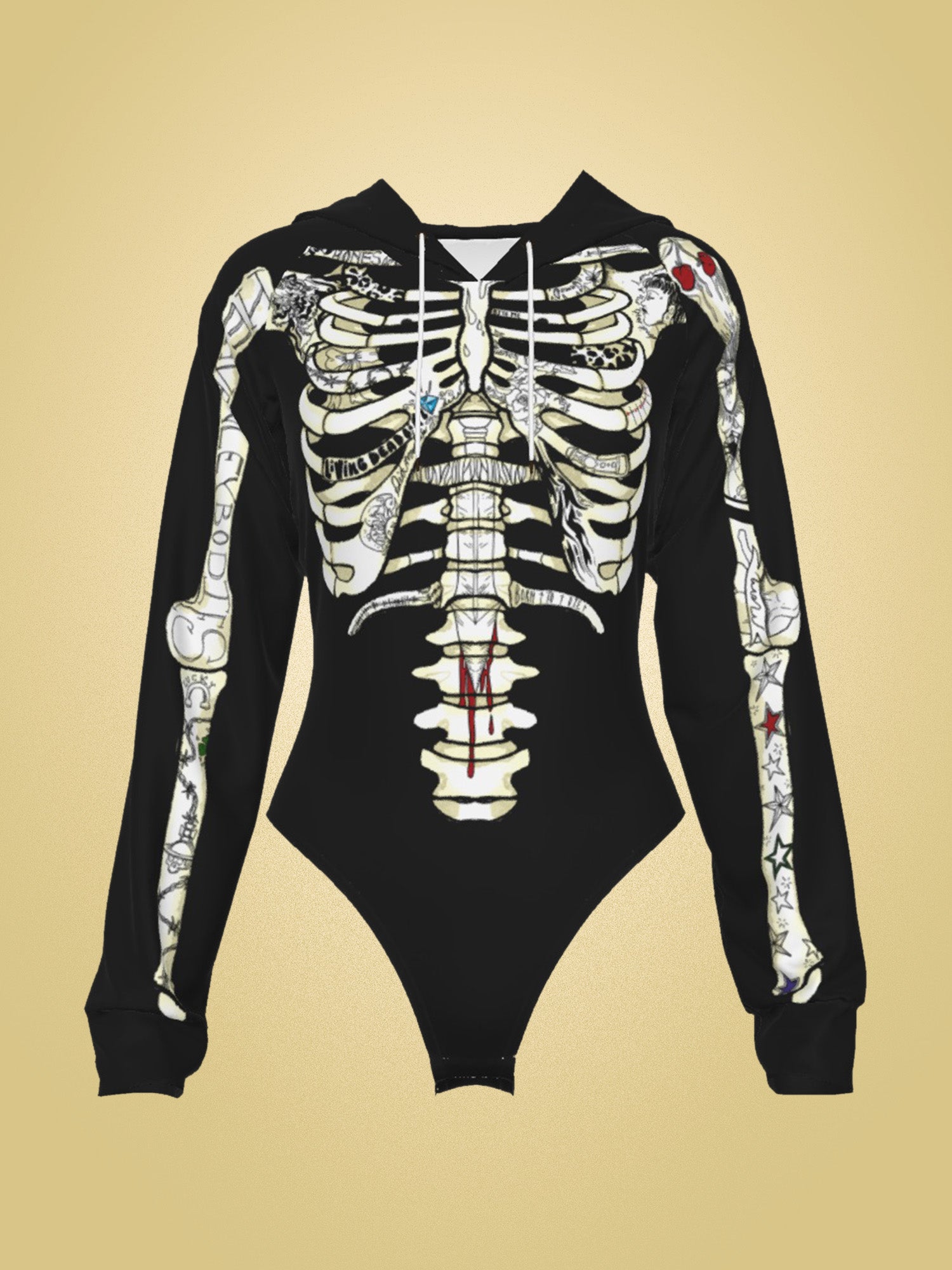 Bones - Skeleton Hooded Bodysuit