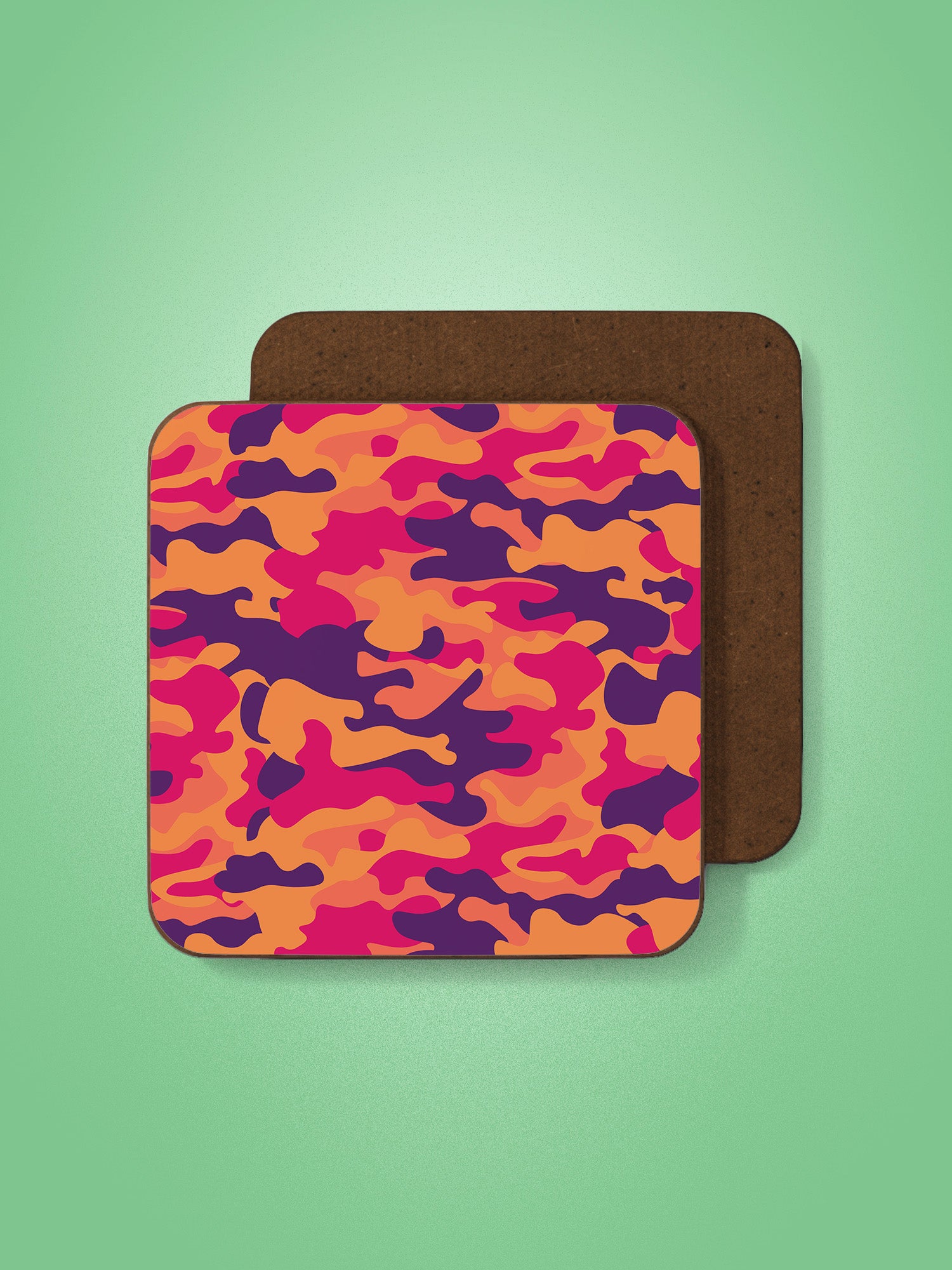 Camo Red Coaster