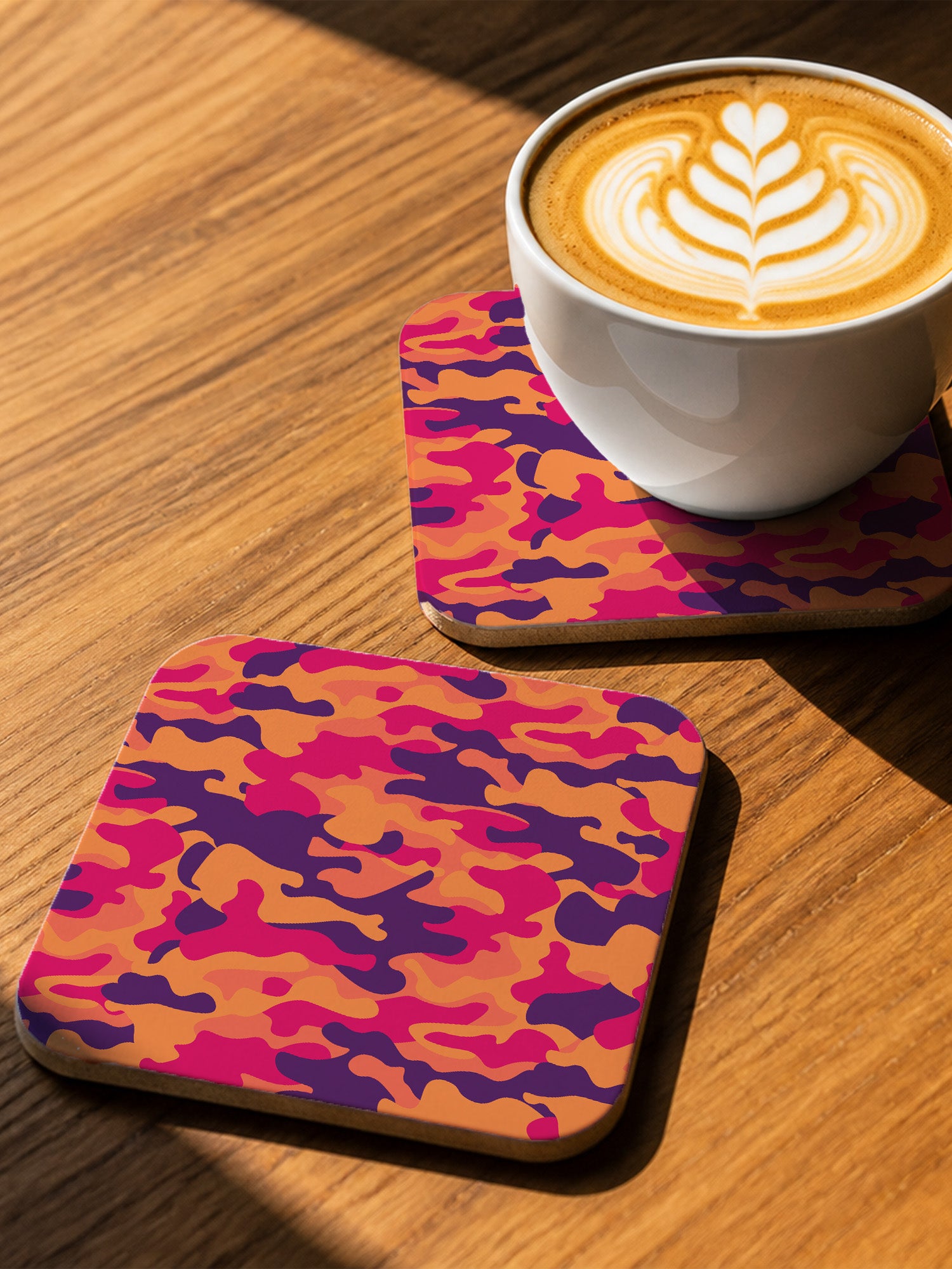 Camo Red Coaster