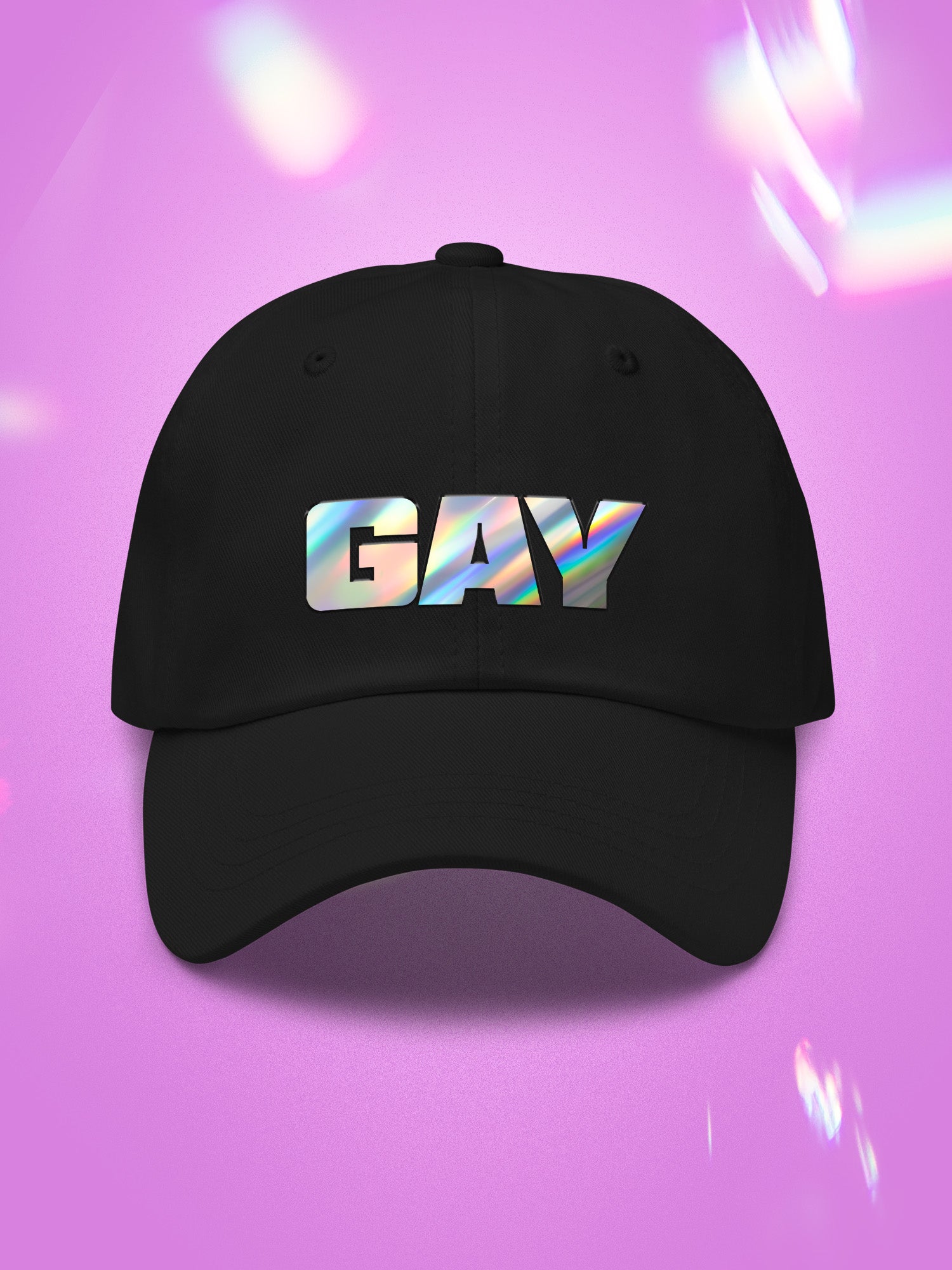 Gay Holographic Dad Hat