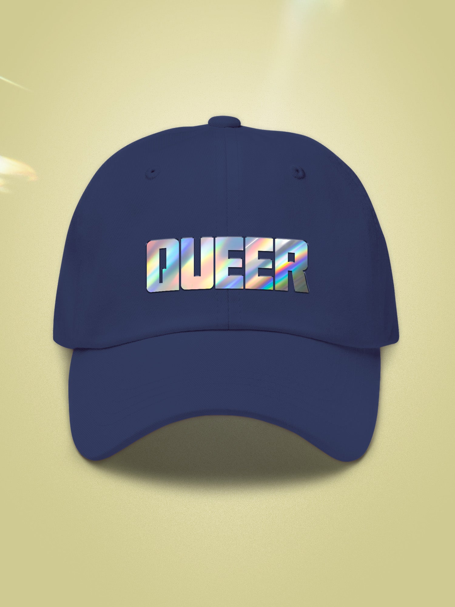 Queer Holographic Dad Hat
