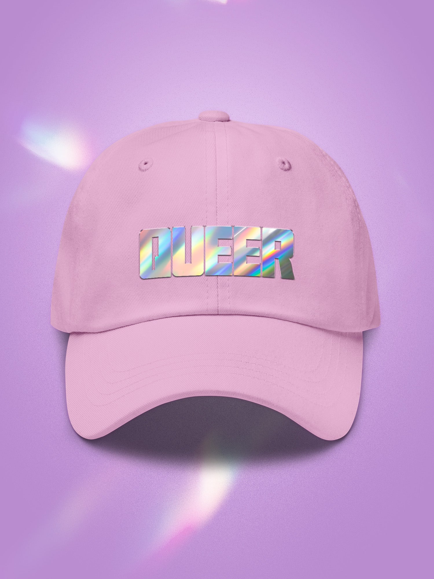 Queer Holographic Dad Hat