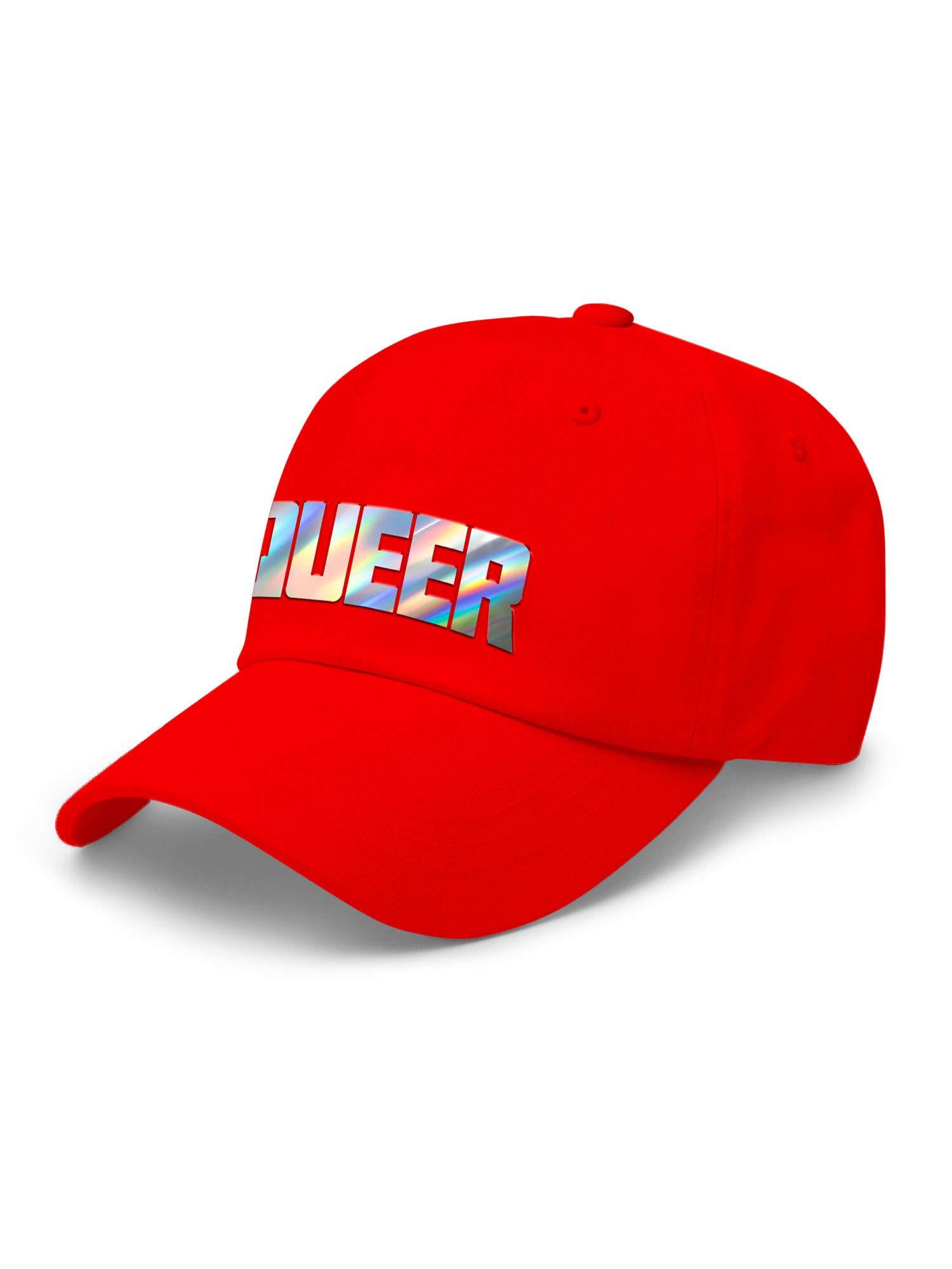 Queer Holographic Dad Hat