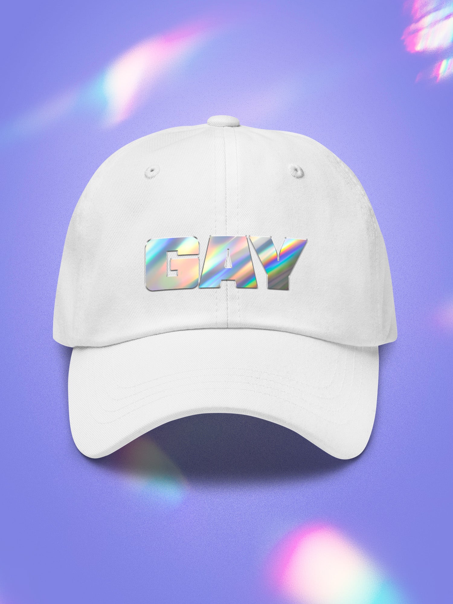 Gay Holographic Dad Hat