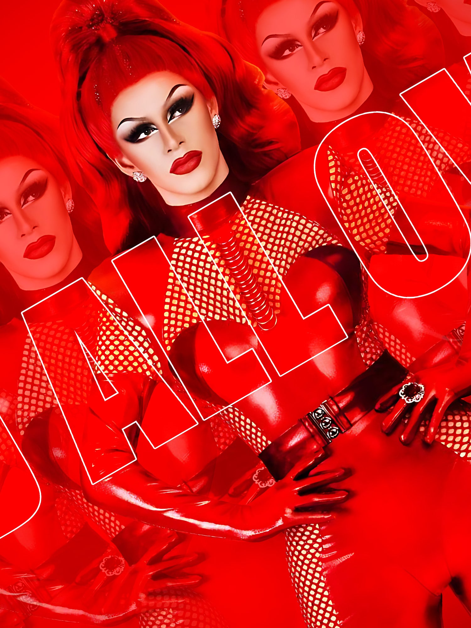 Cherry West - Red All Over Fan