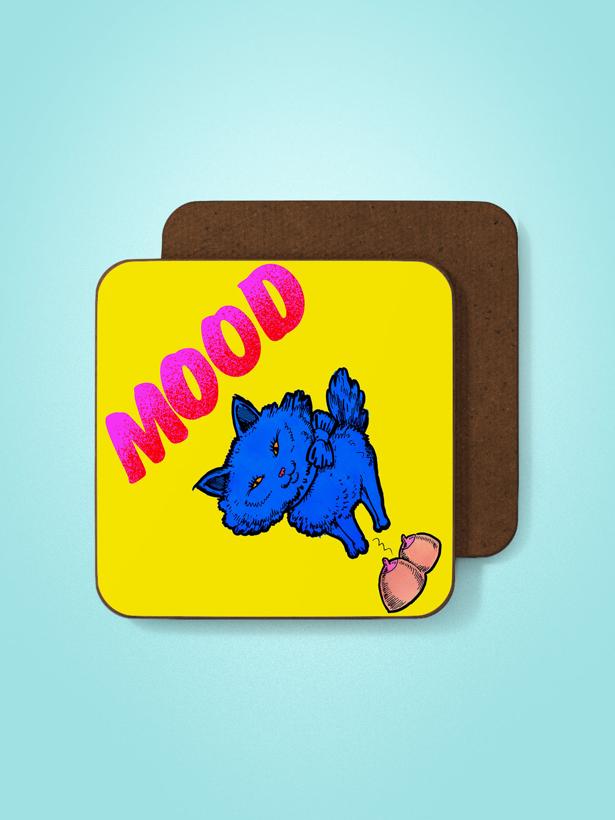 Jock Mooney - Mood Cat Coaster