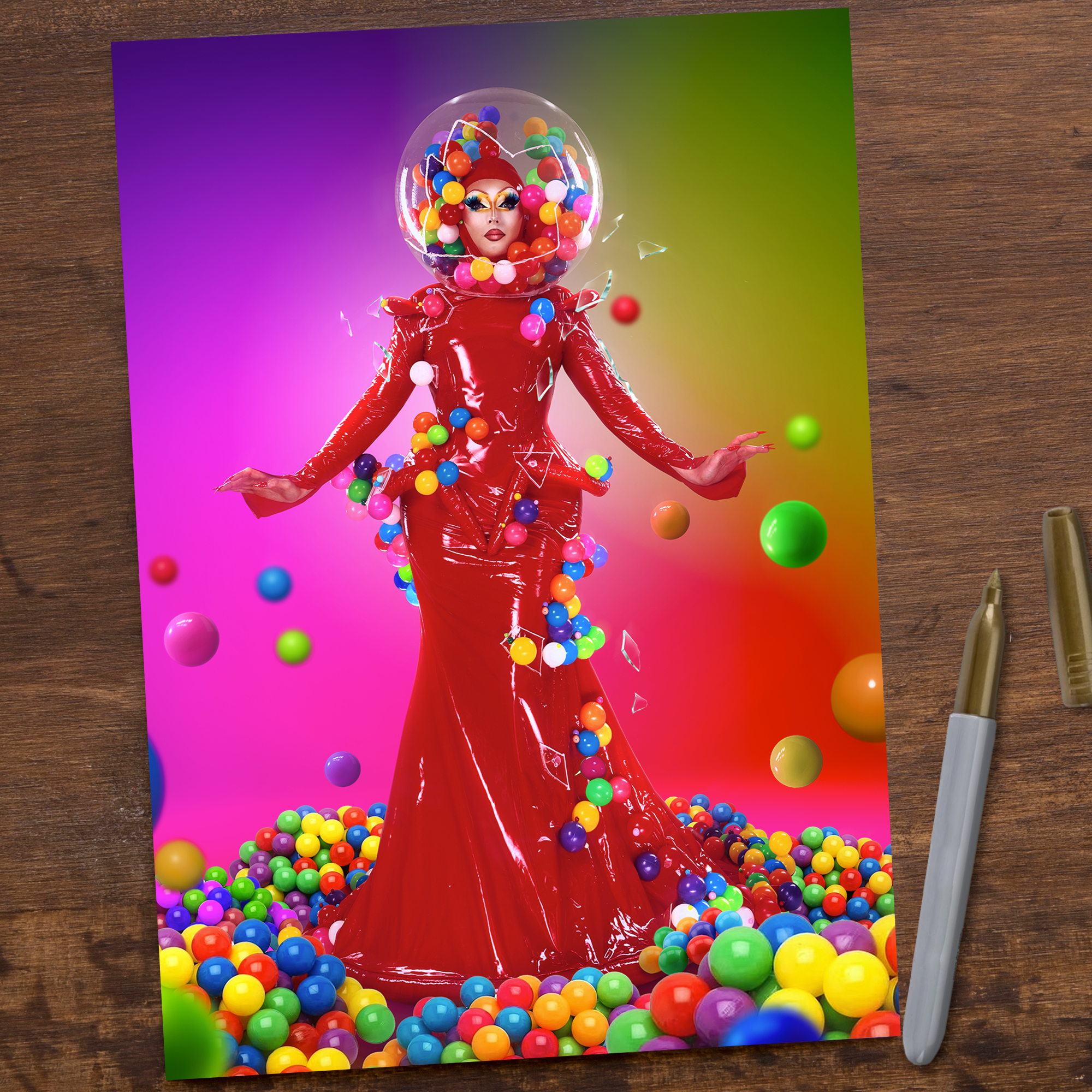 Charra Tea - Gumball Signed Print