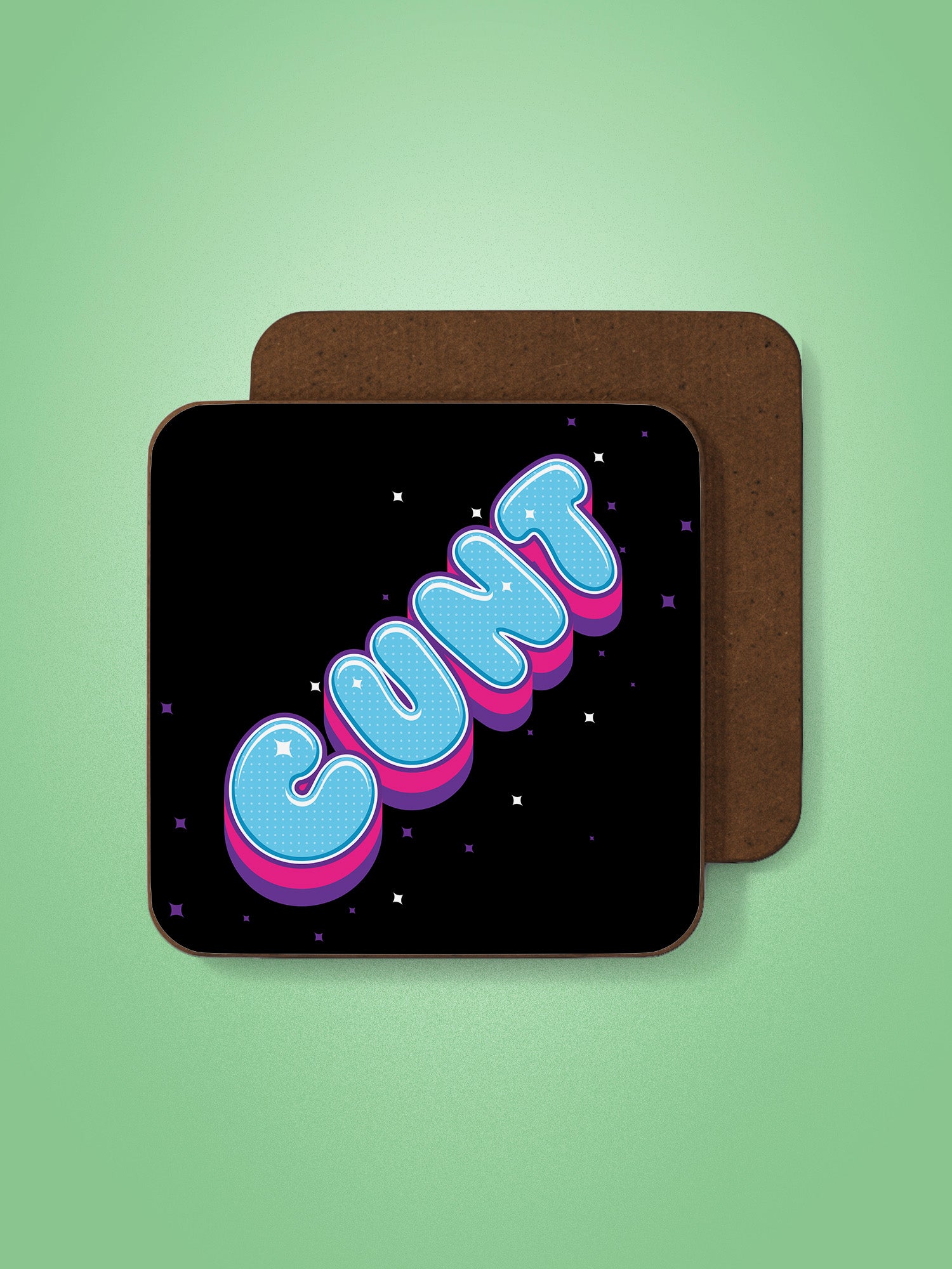 Cartoon Cunt Coaster
