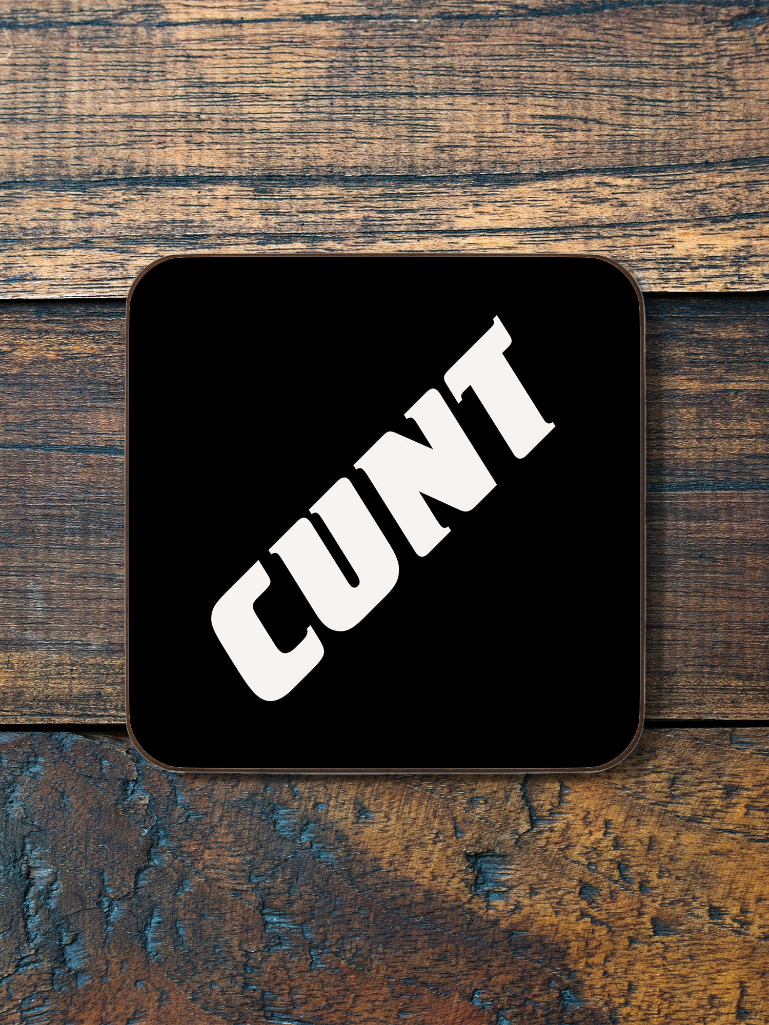 Cunt White Coaster