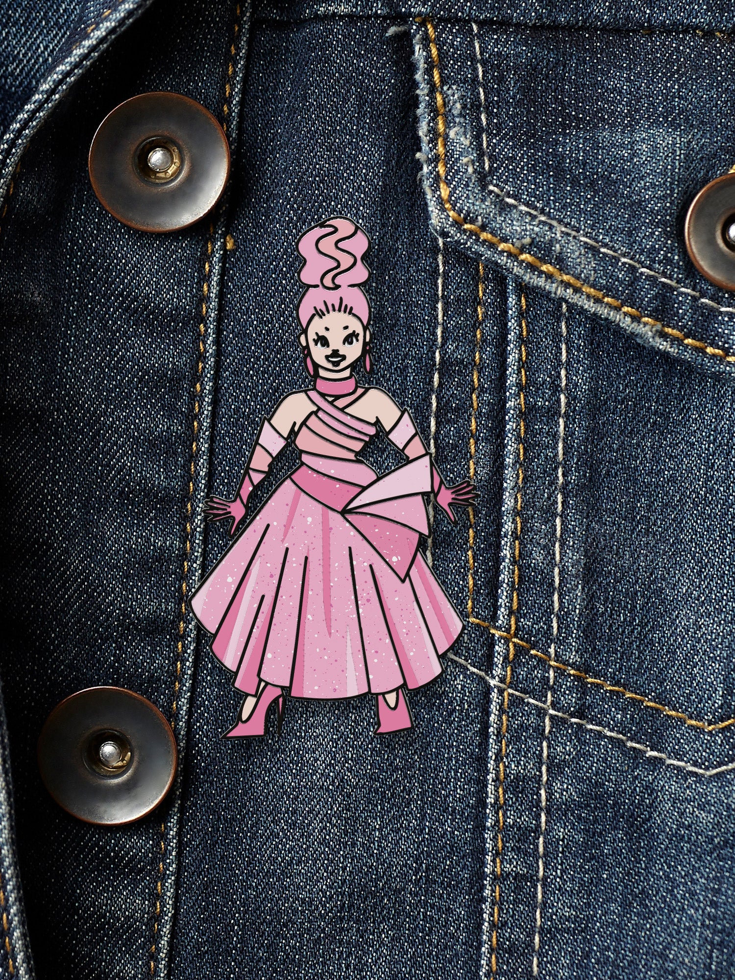 Elle Vosque - Finale Enamel Pin