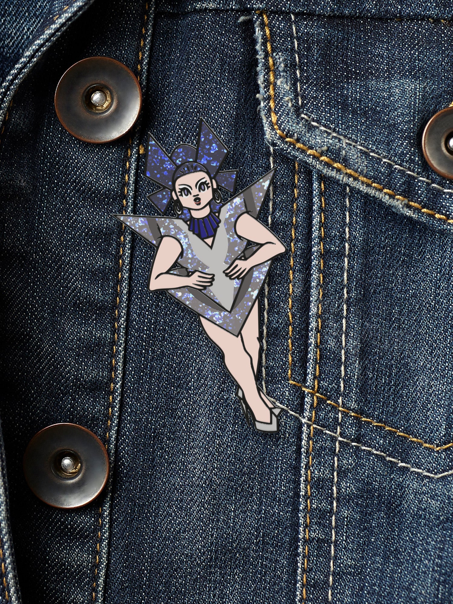 Elle Vosque - Hometown Enamel Pin