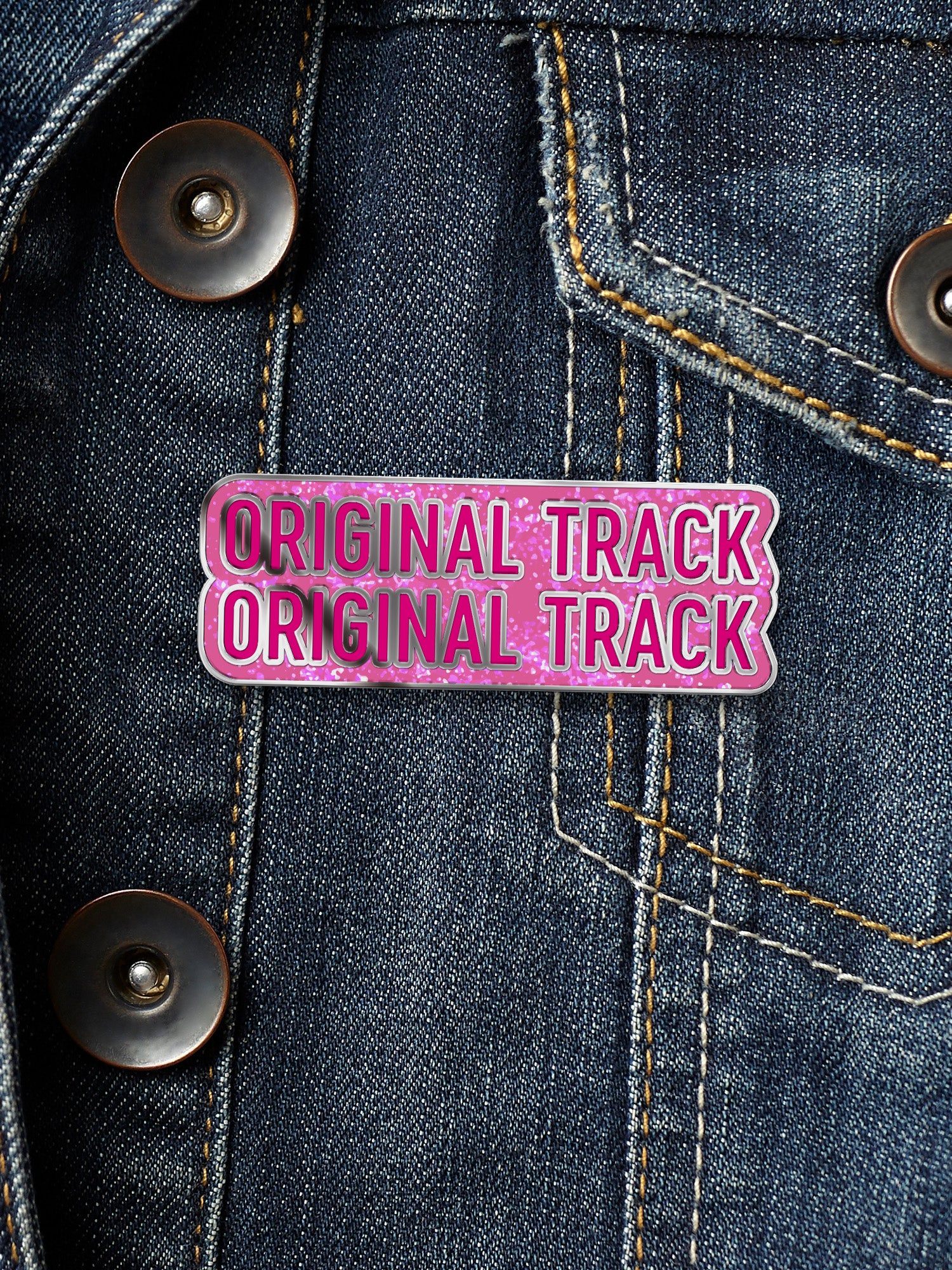 Elle Vosque - Original Track Enamel Pin