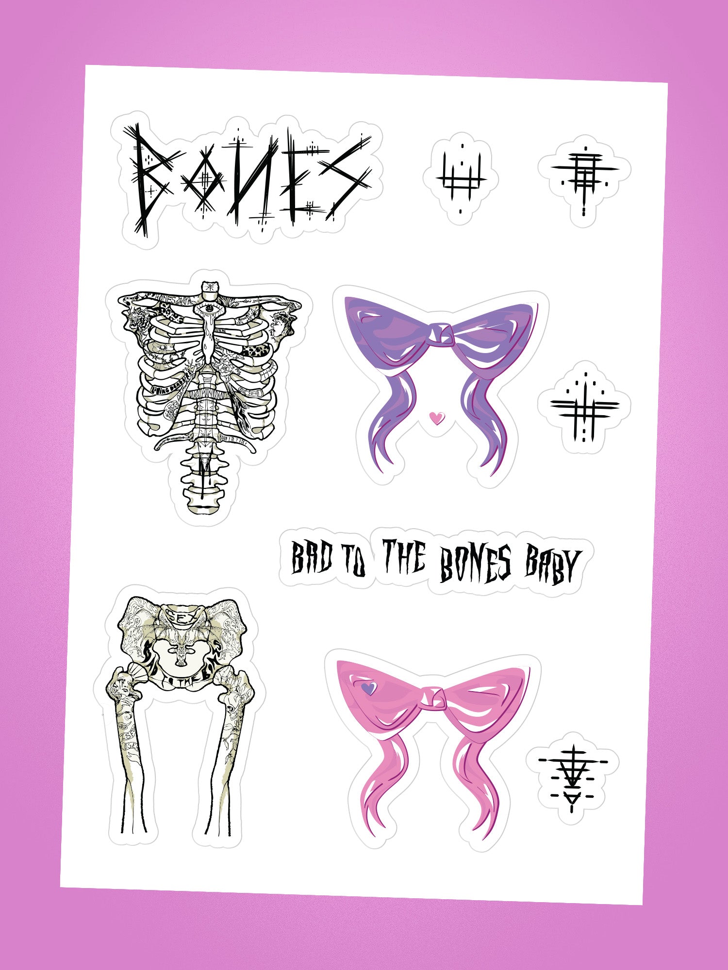Bones - Sticker Sheet