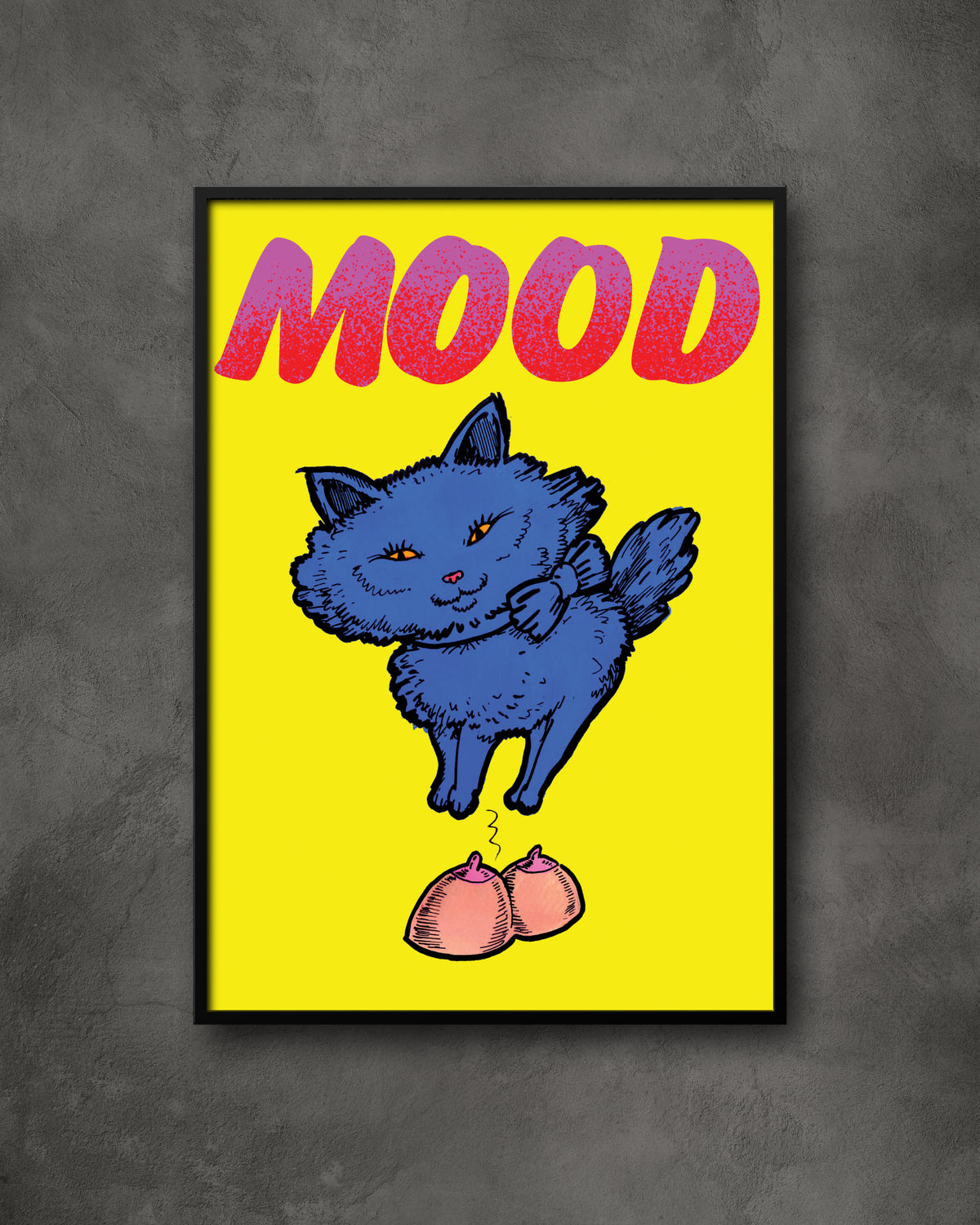 Jock Mooney - Mood Cat Print