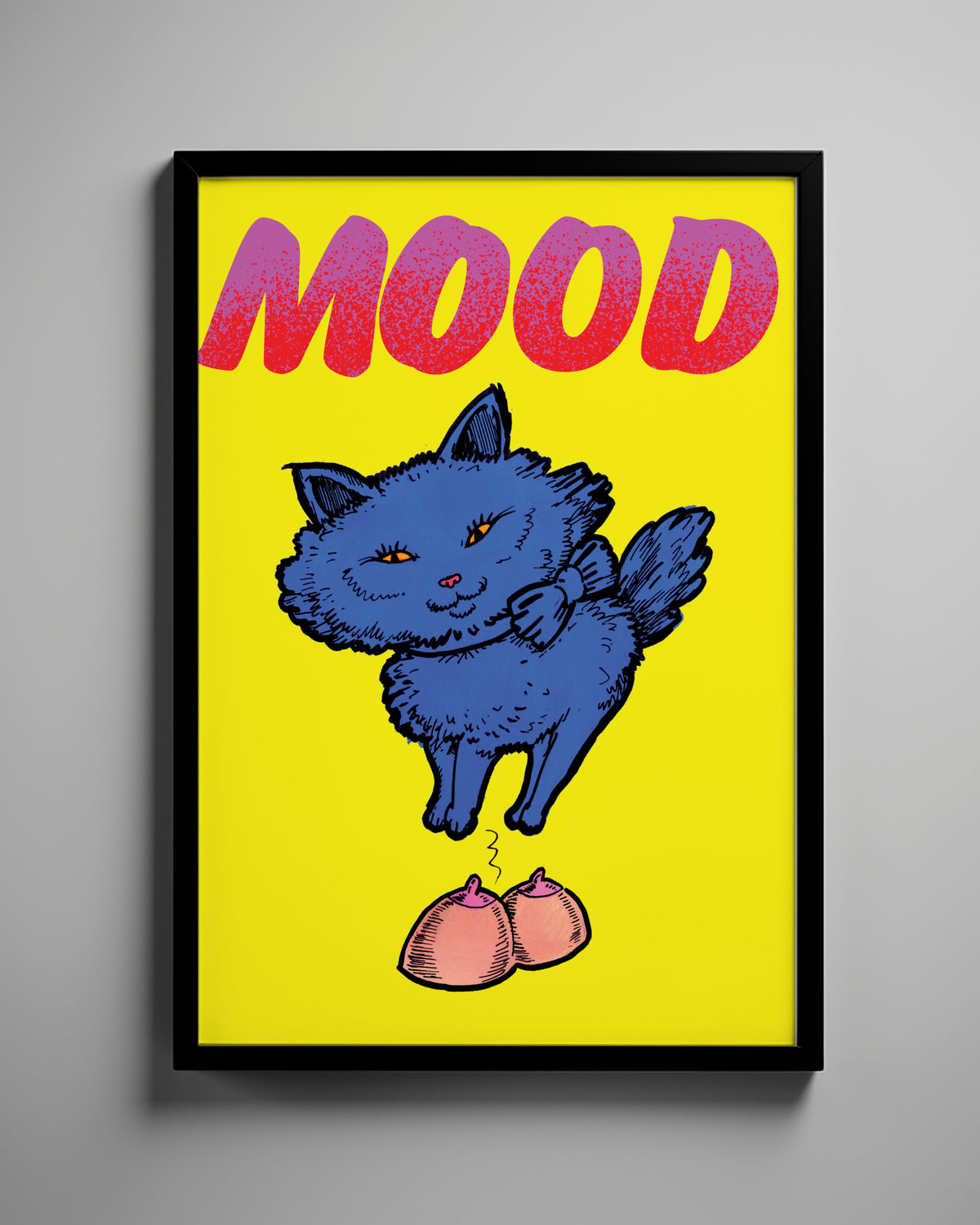 Jock Mooney - Mood Cat Print
