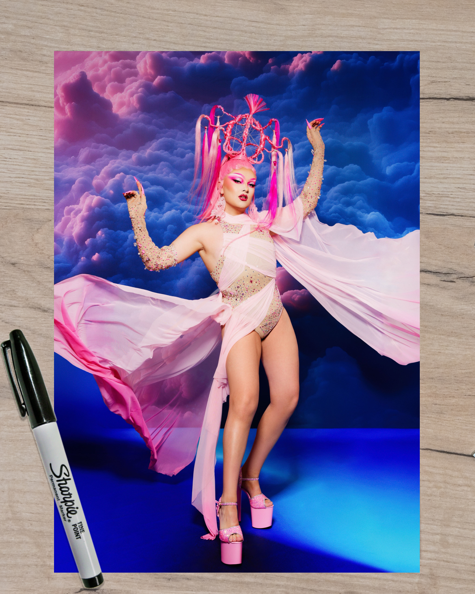 Elle Vosque - Meet the Queen Signed Print