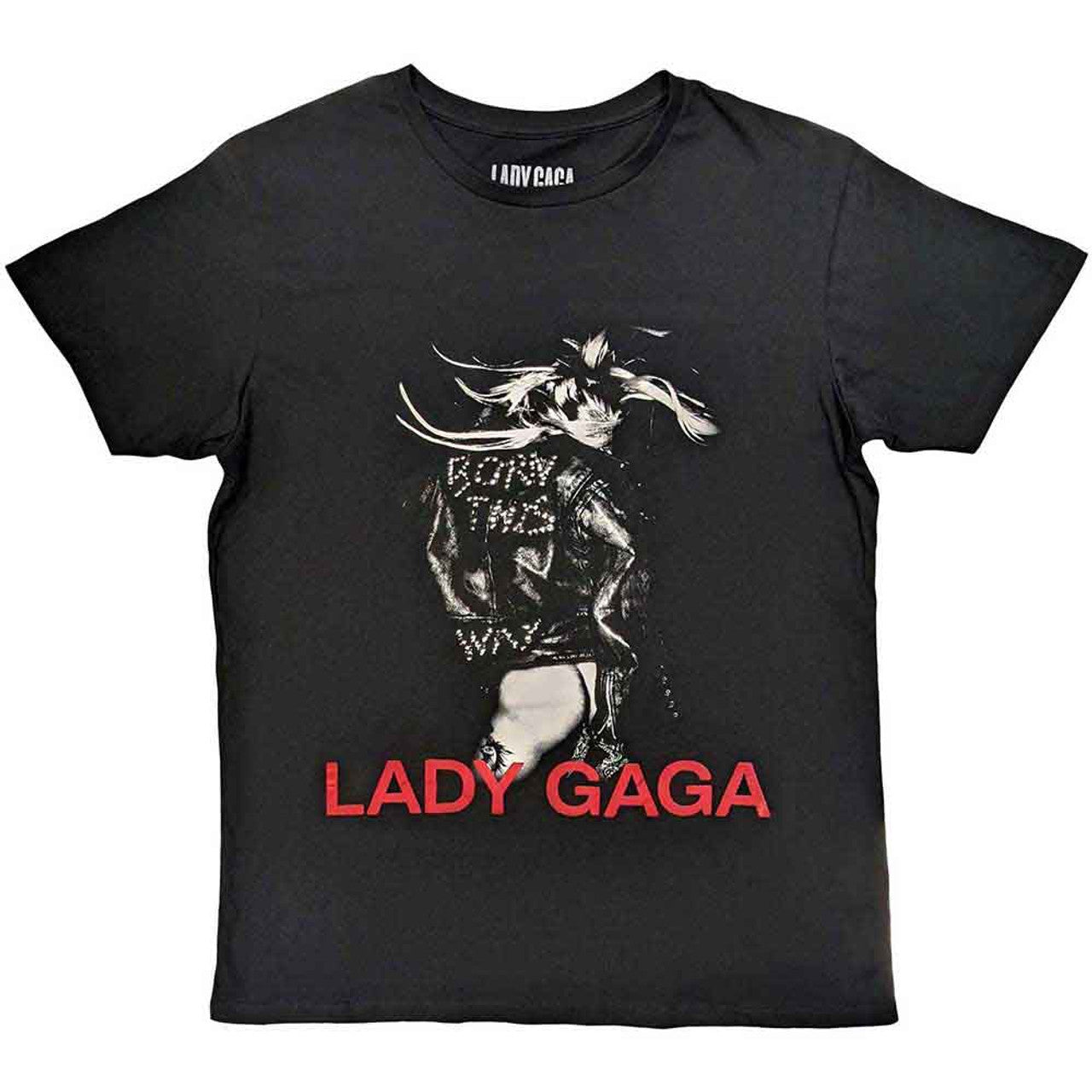 Lady Gaga - Born This Way Leather Jacket Unisex T-Shirt (Officially Licensed)