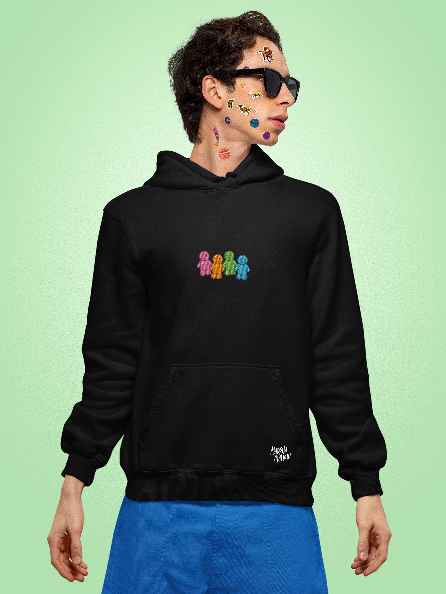 Marsha Mallow - Jelly Babies Embroidered Hoodie
