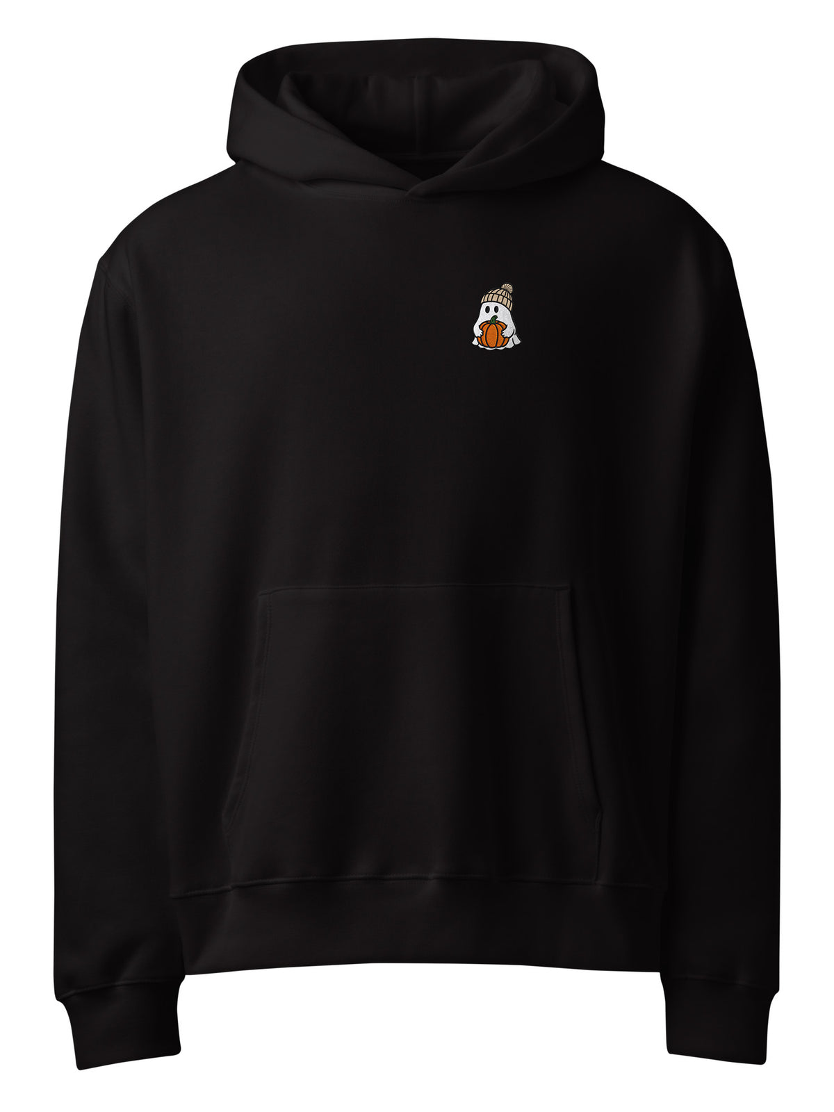 Pumpkin Ghost Embroidered Hoodie