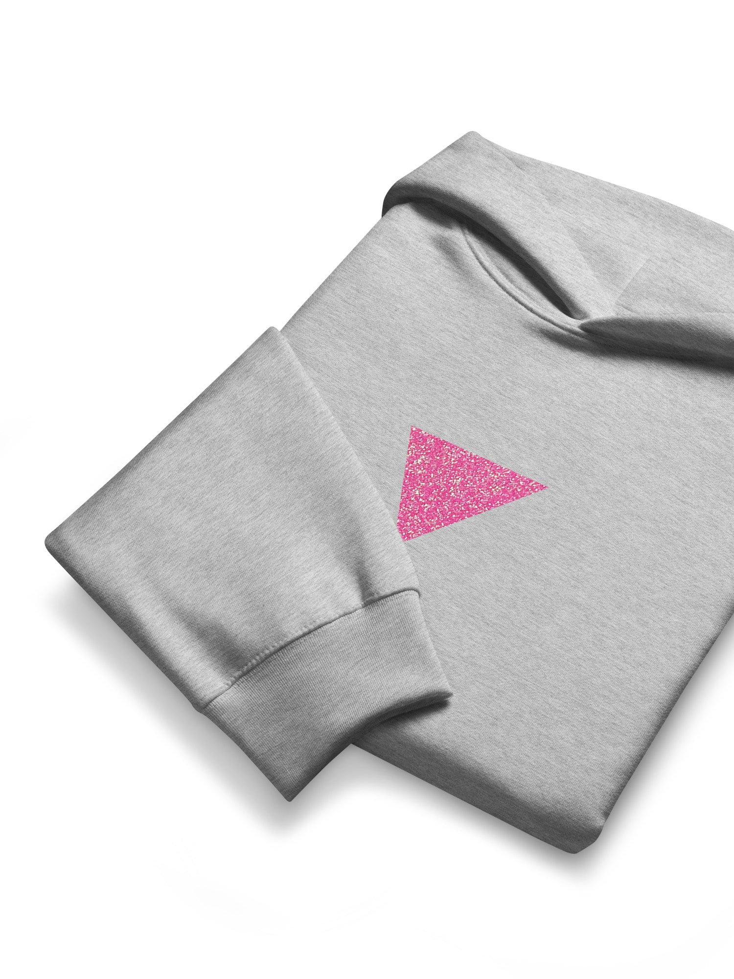 Pink Glitter Triangle Hoodie