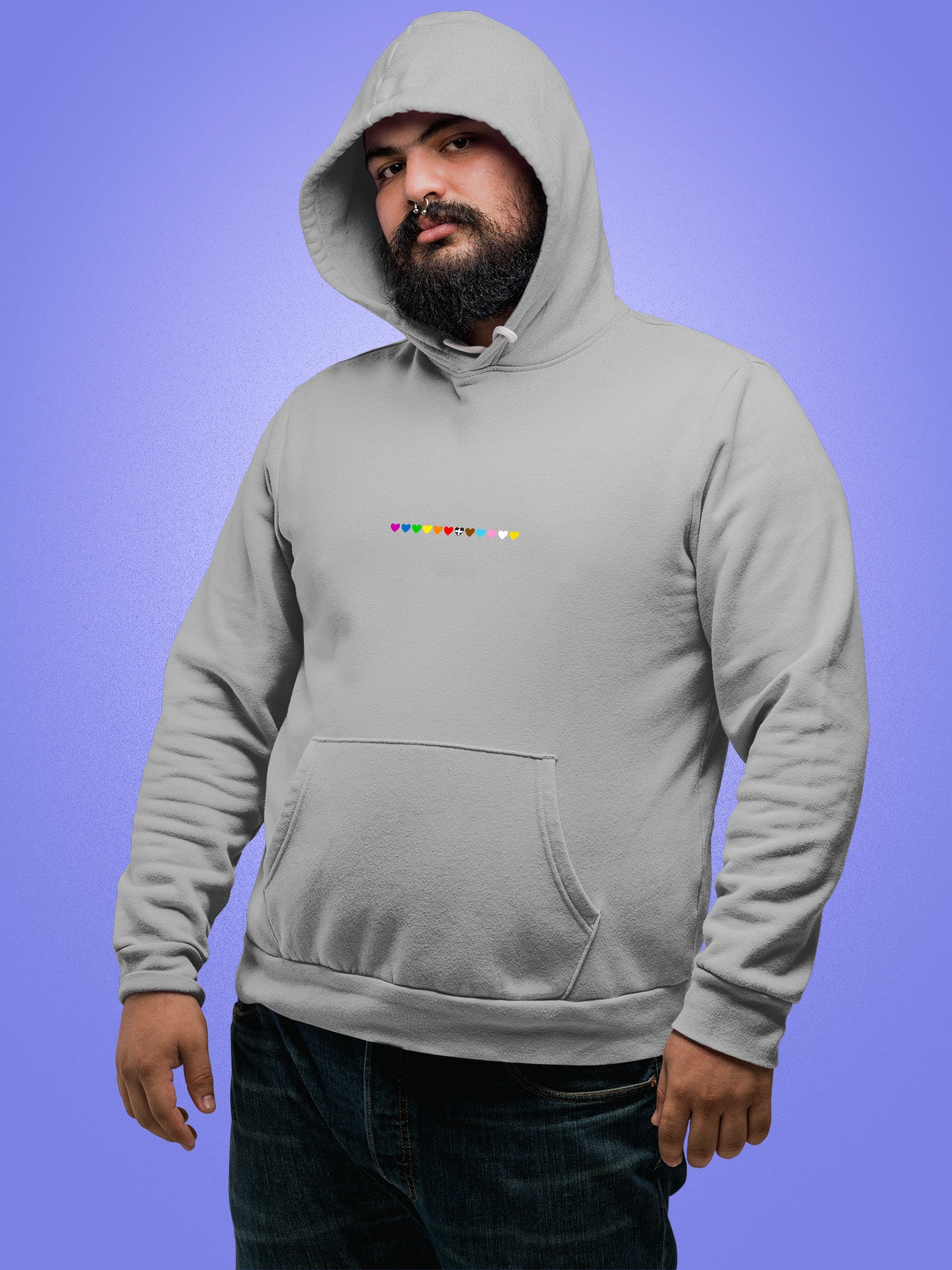 Cornwall Pride - Hearts Hoodie