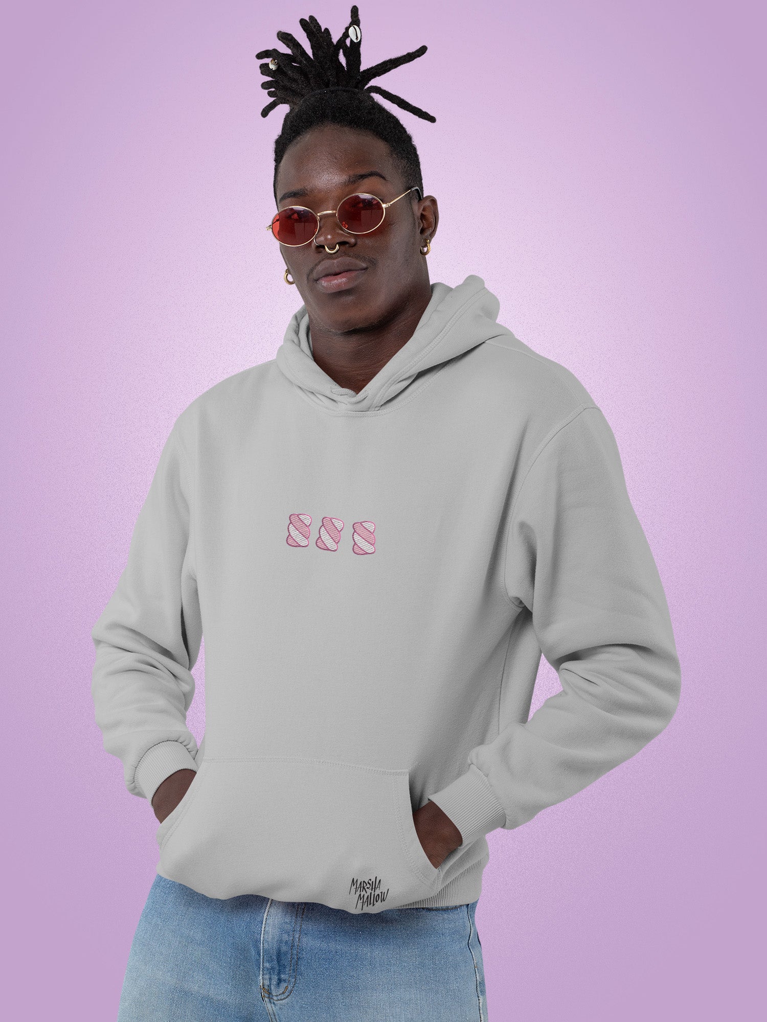 Marsha Mallow - Flumps Embroidered Hoodie