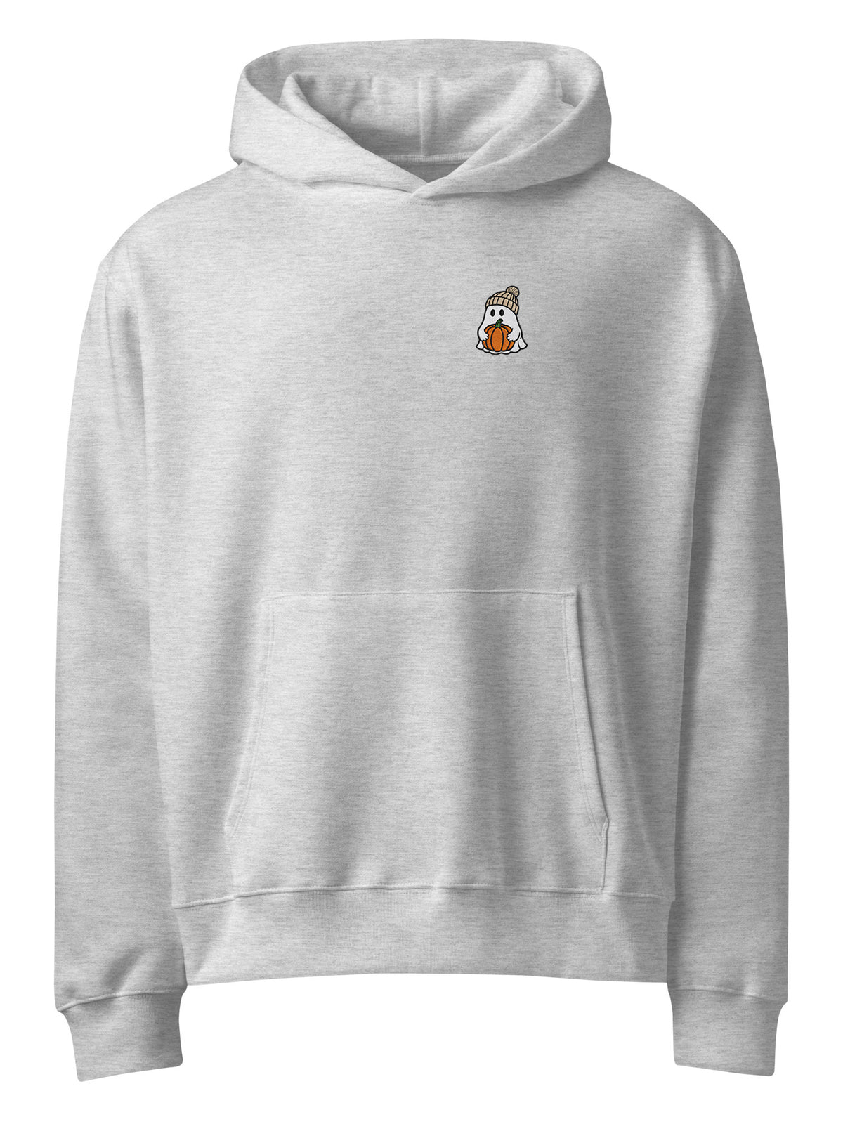 Pumpkin Ghost Embroidered Hoodie