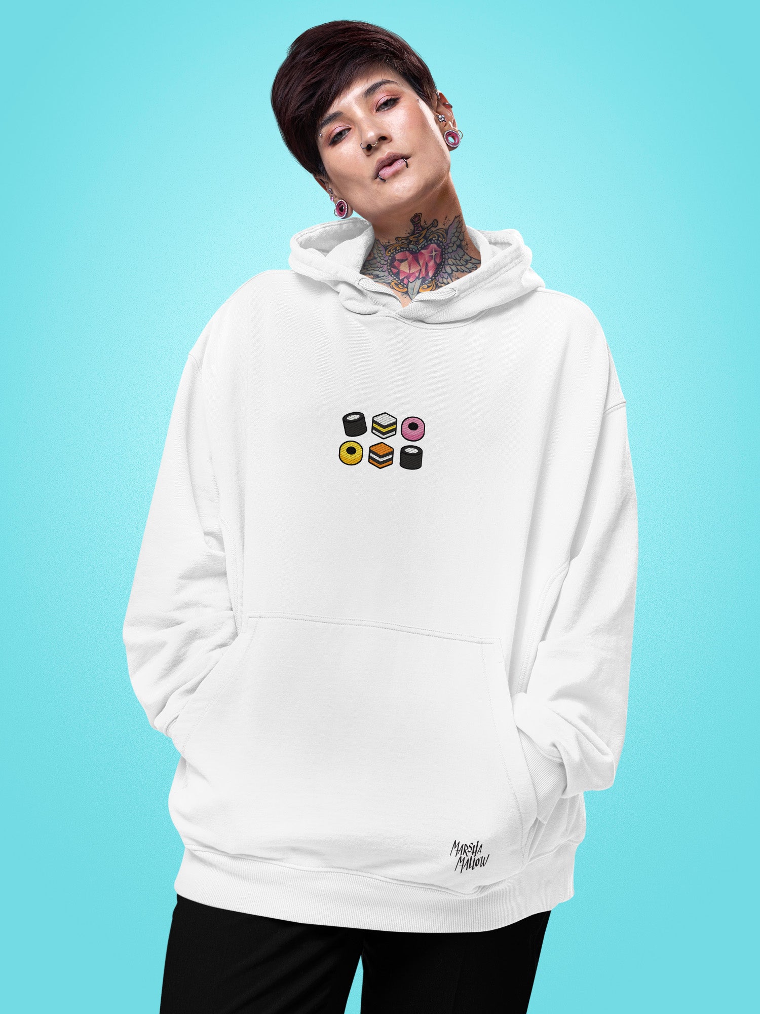 Marsha Mallow - Allsorts Embroidered Hoodie