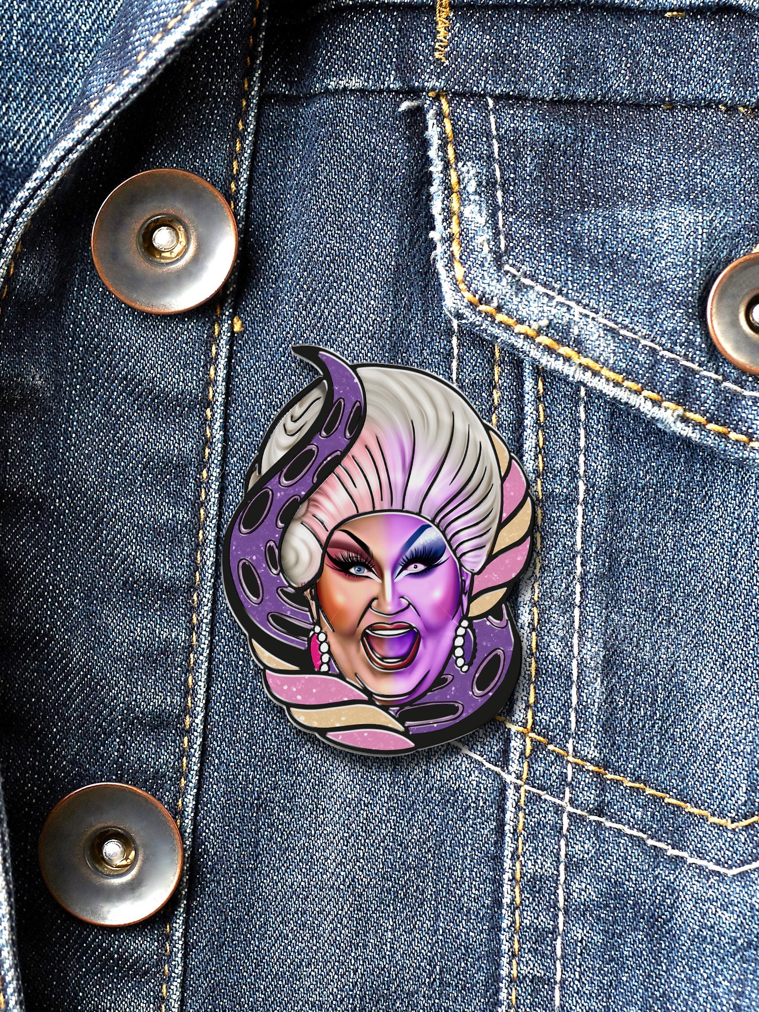 Marsha Mallow - Pour Unfortunate Souls Enamel Pin