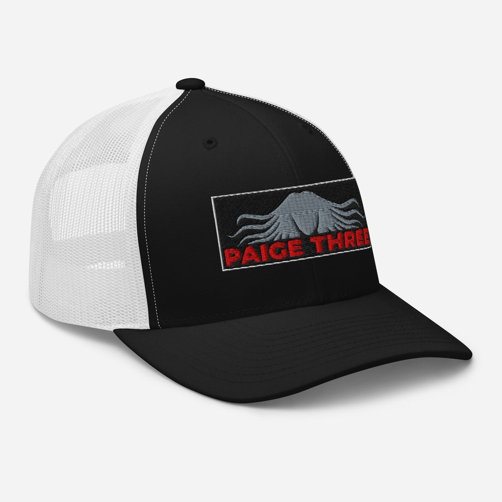 Paige Three - Hair Embroidered Trucker Cap