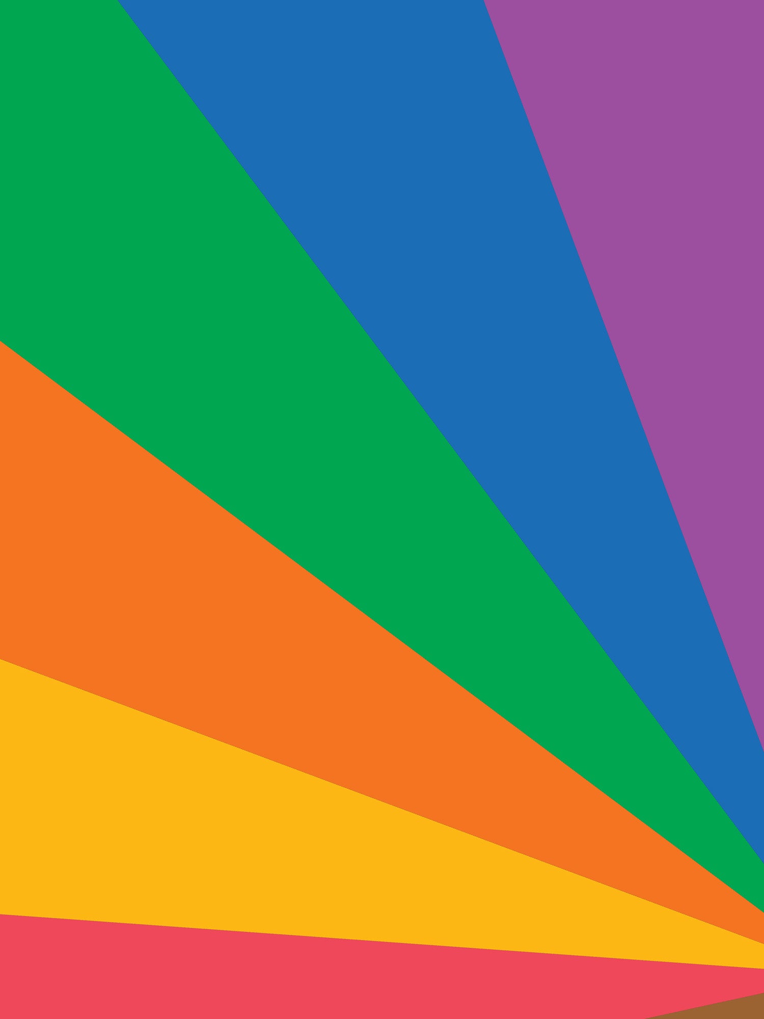 Colorful geometric pattern with triangles in green, blue, orange, yellow, and red on a multicolor background.