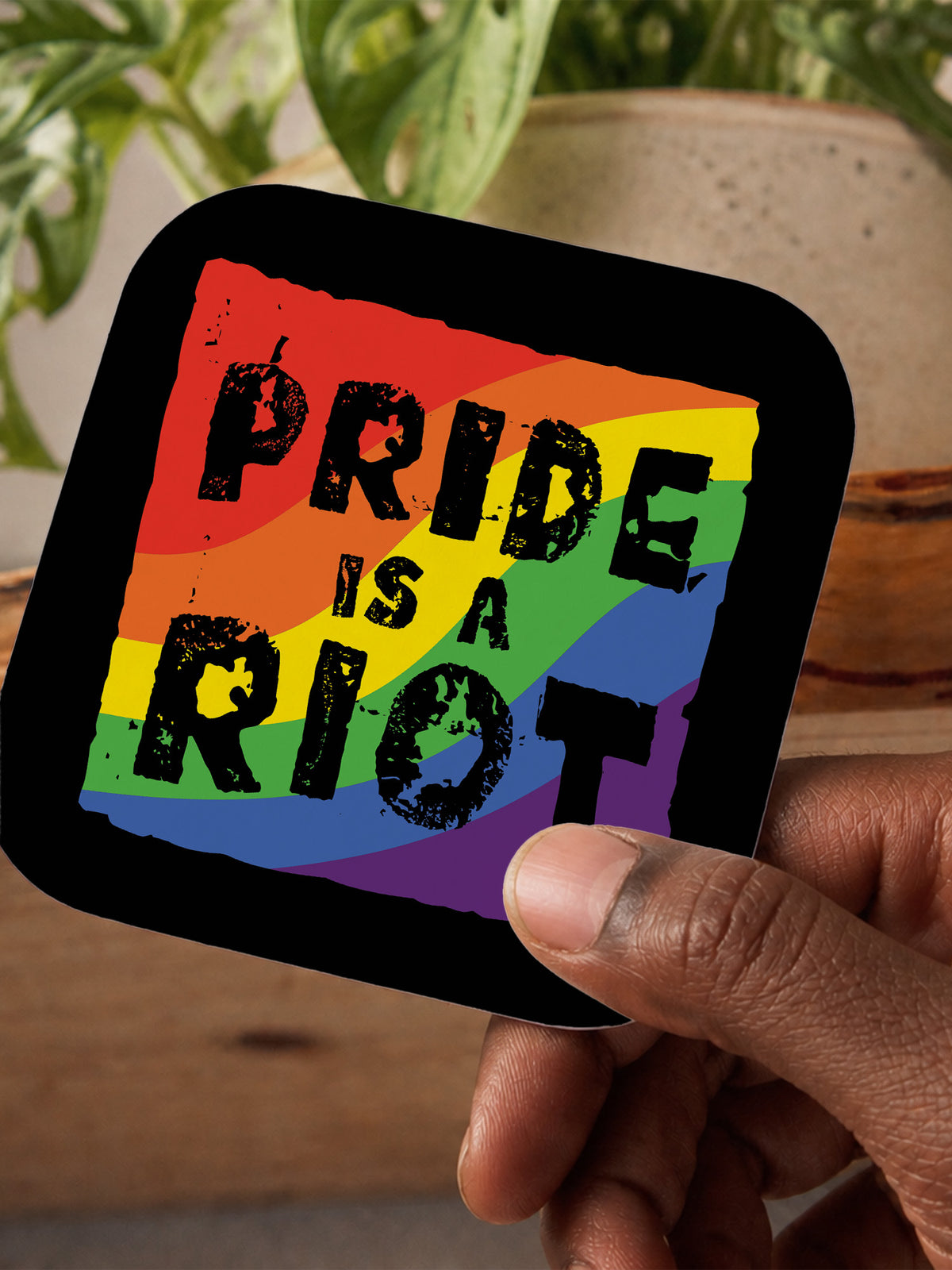 Pride Is A Riot Coaster