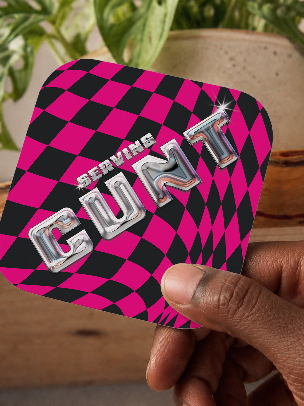 Serving Cunt Coaster