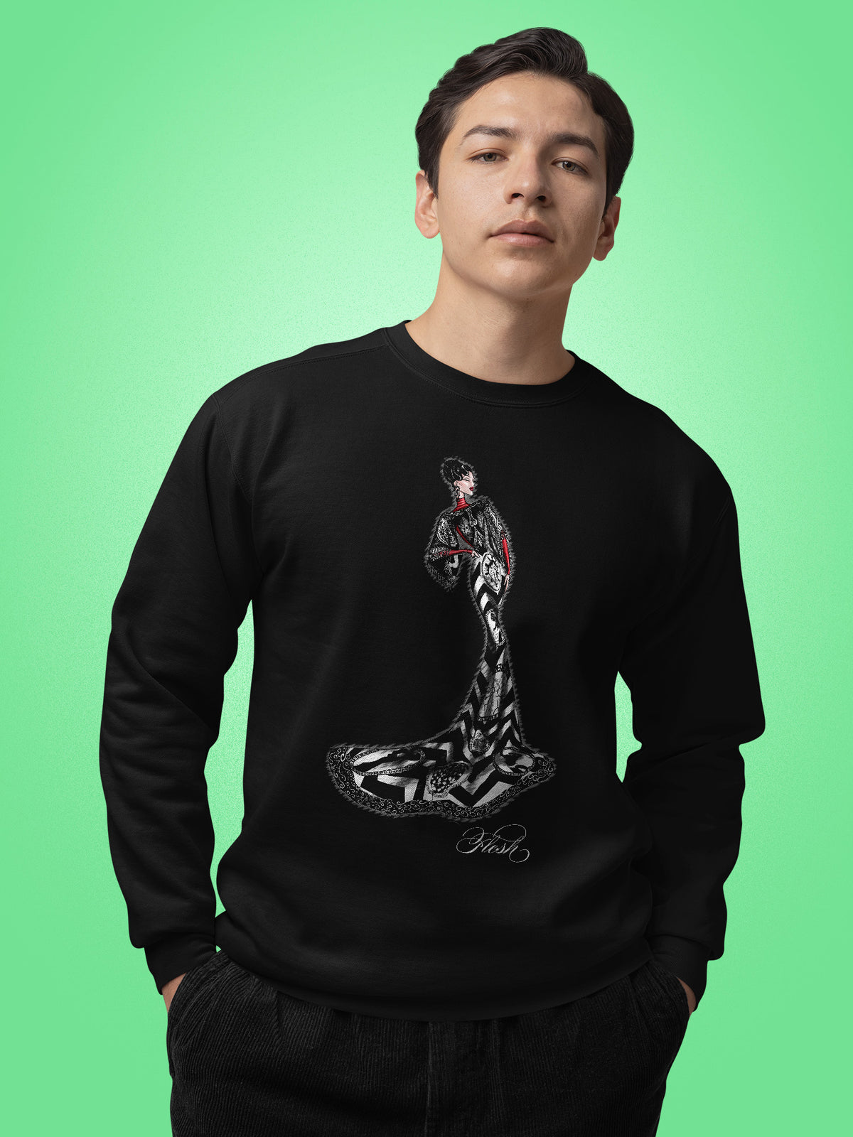 Flesh - RU R YA Fashion Sweatshirt