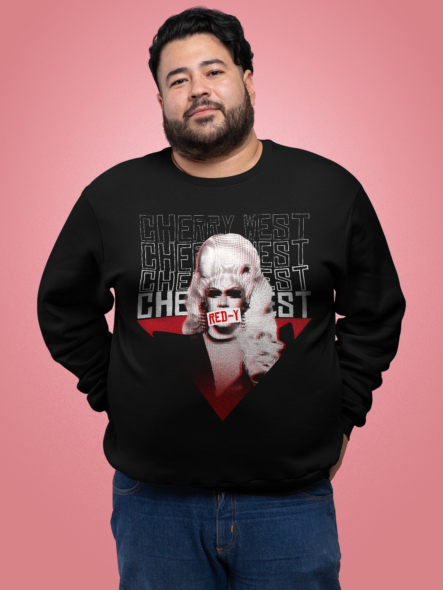 Cherry West - Red-y Down Sweatshirt