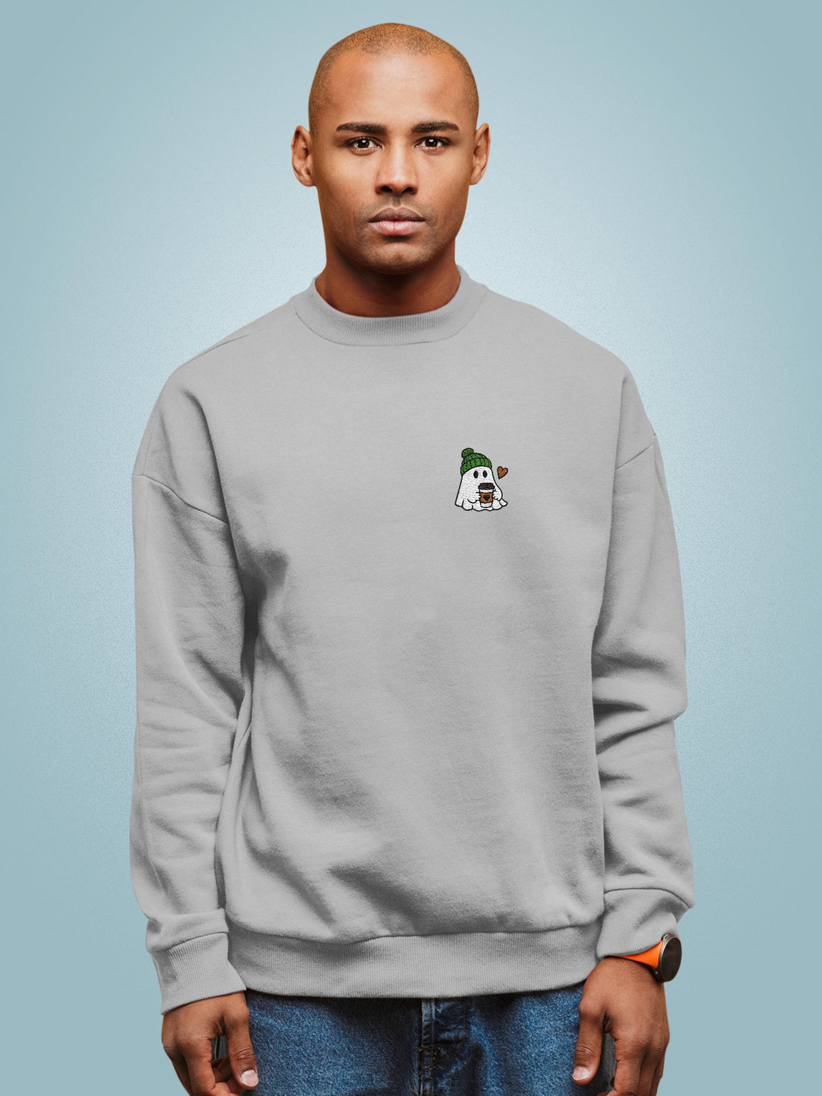 Latte Ghost Embroidered Sweatshirt, photo 8