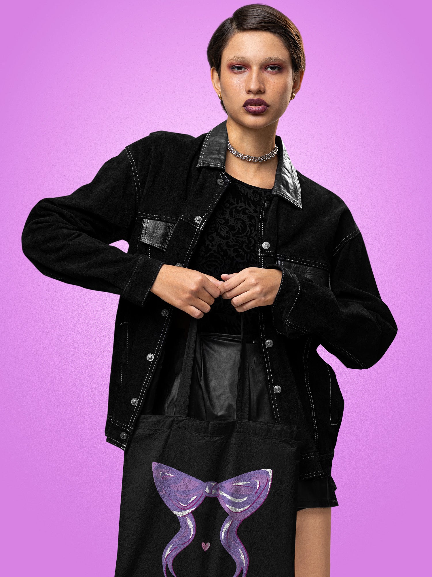 Bones - Sewing Challenge Tote Bag