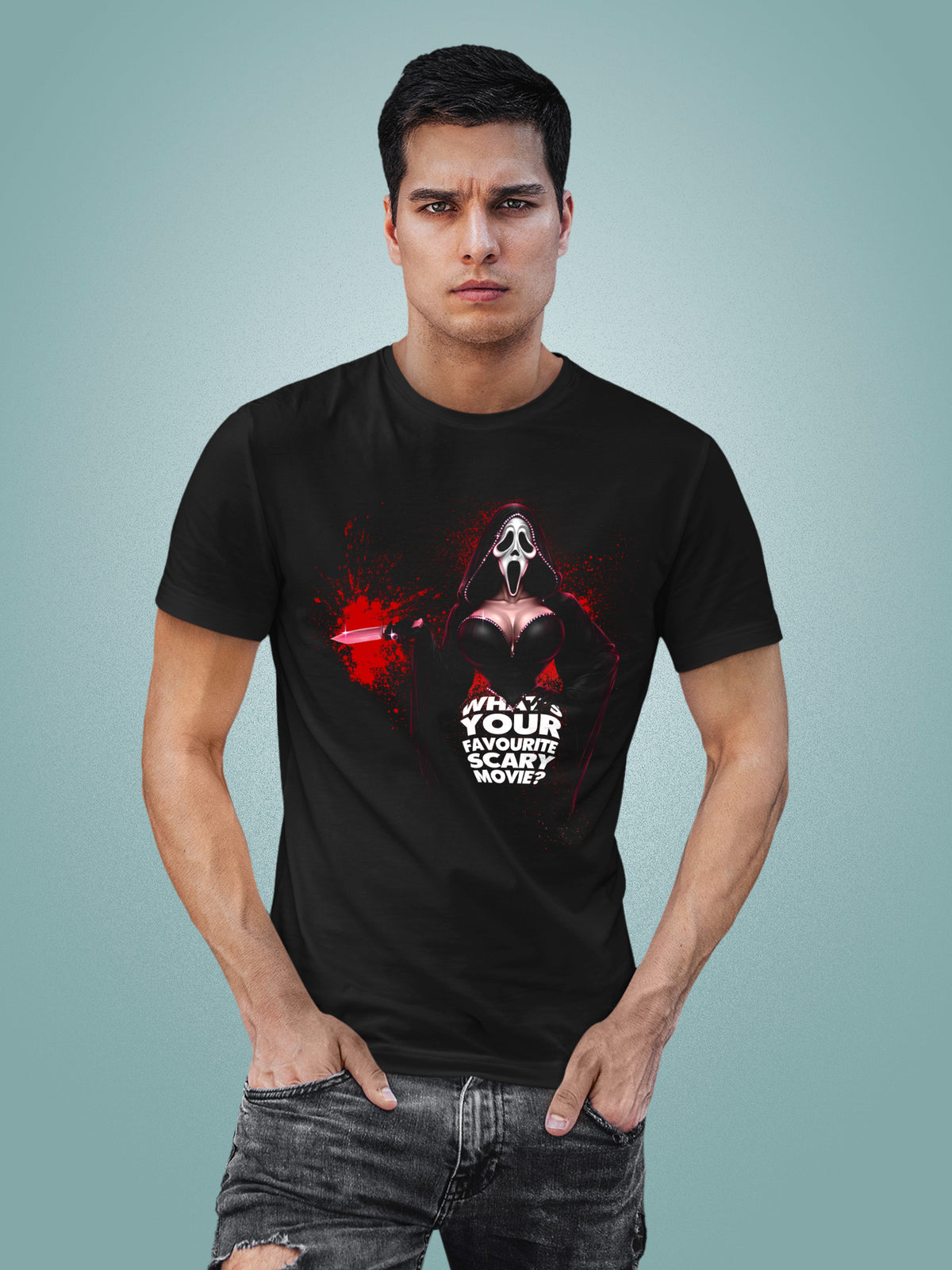 Darkumbra - Ghost Face Bust T-shirt