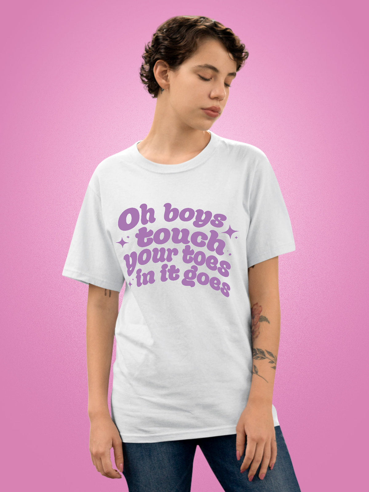 KY Kelly - Oh Boys Touch Your Toes In It Goes T-shirt