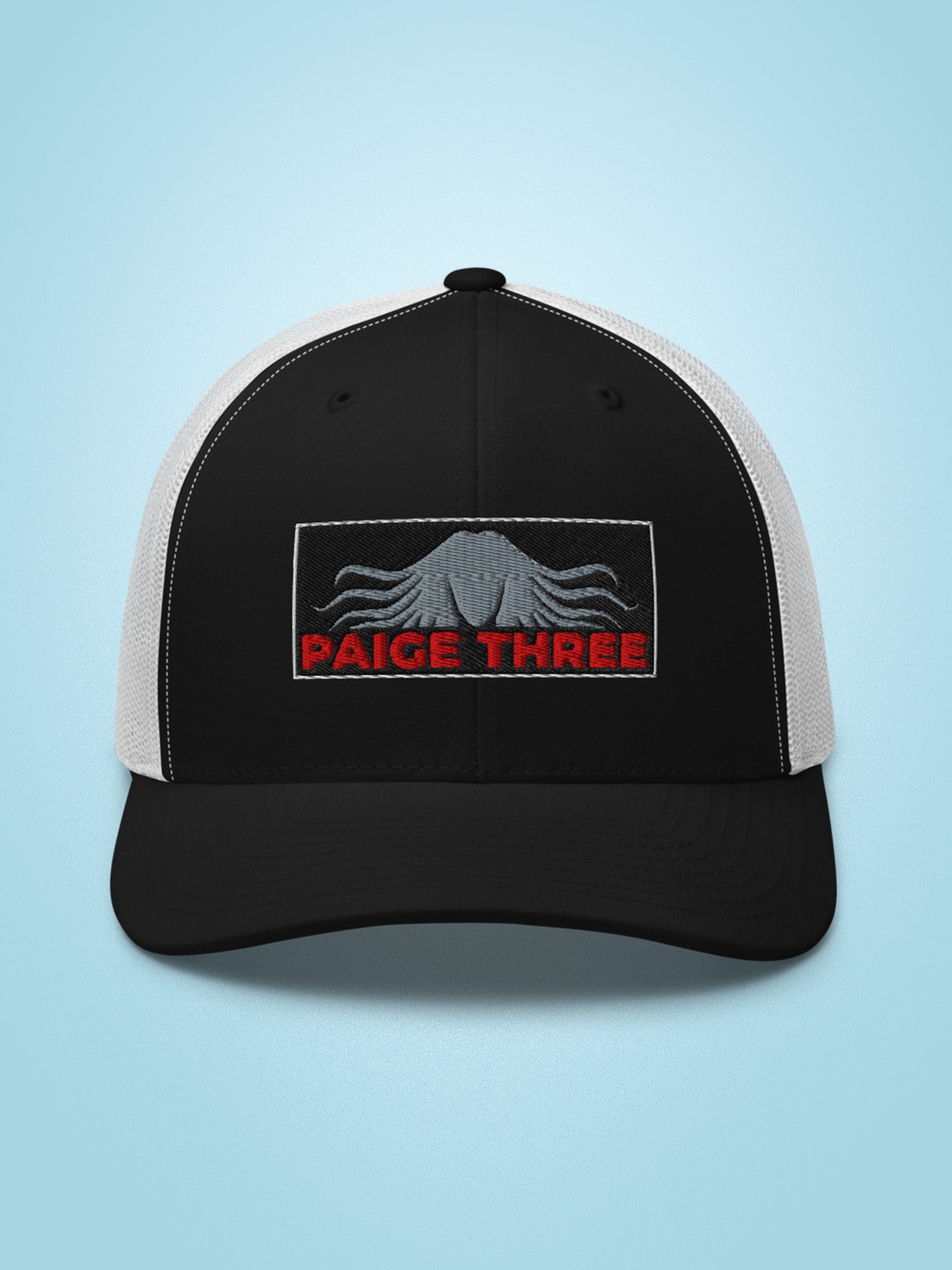 Paige Three - Hair Embroidered Trucker Cap