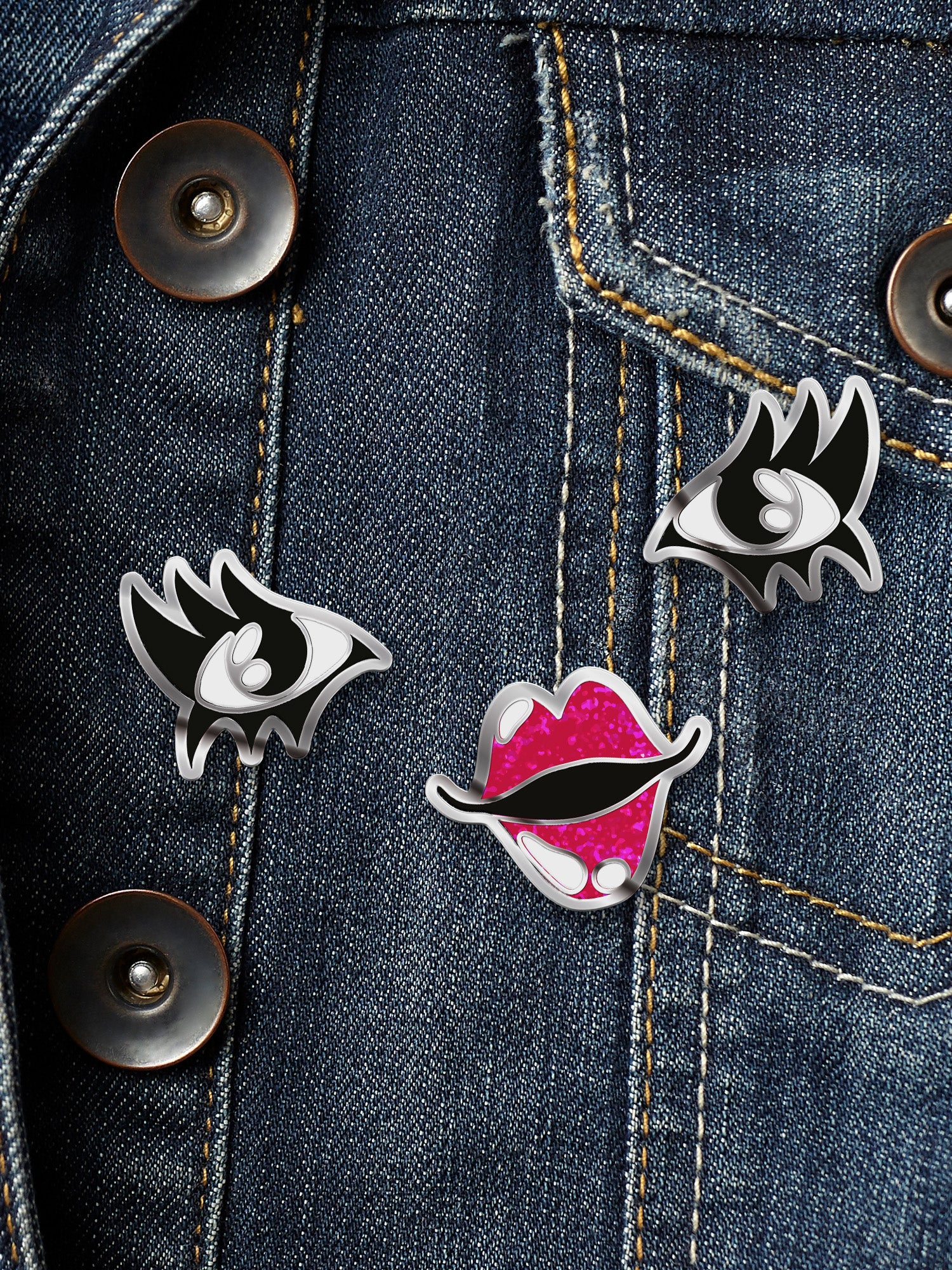 Pasty - Face Enamel Pin Set