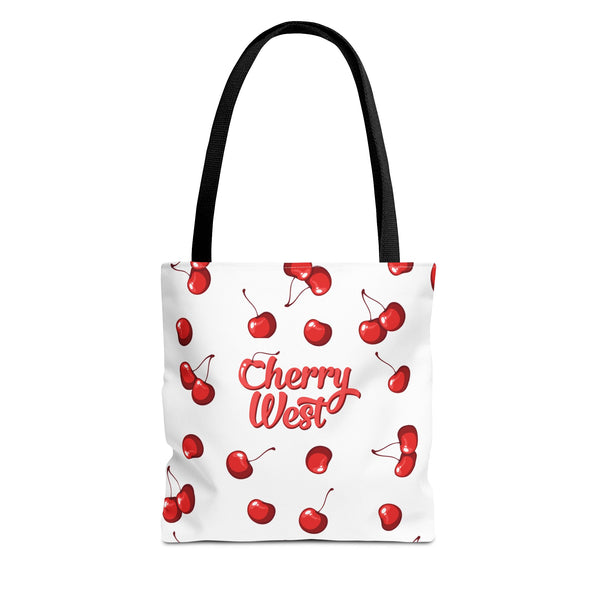 Cherry West - Cherry White Tote Bag